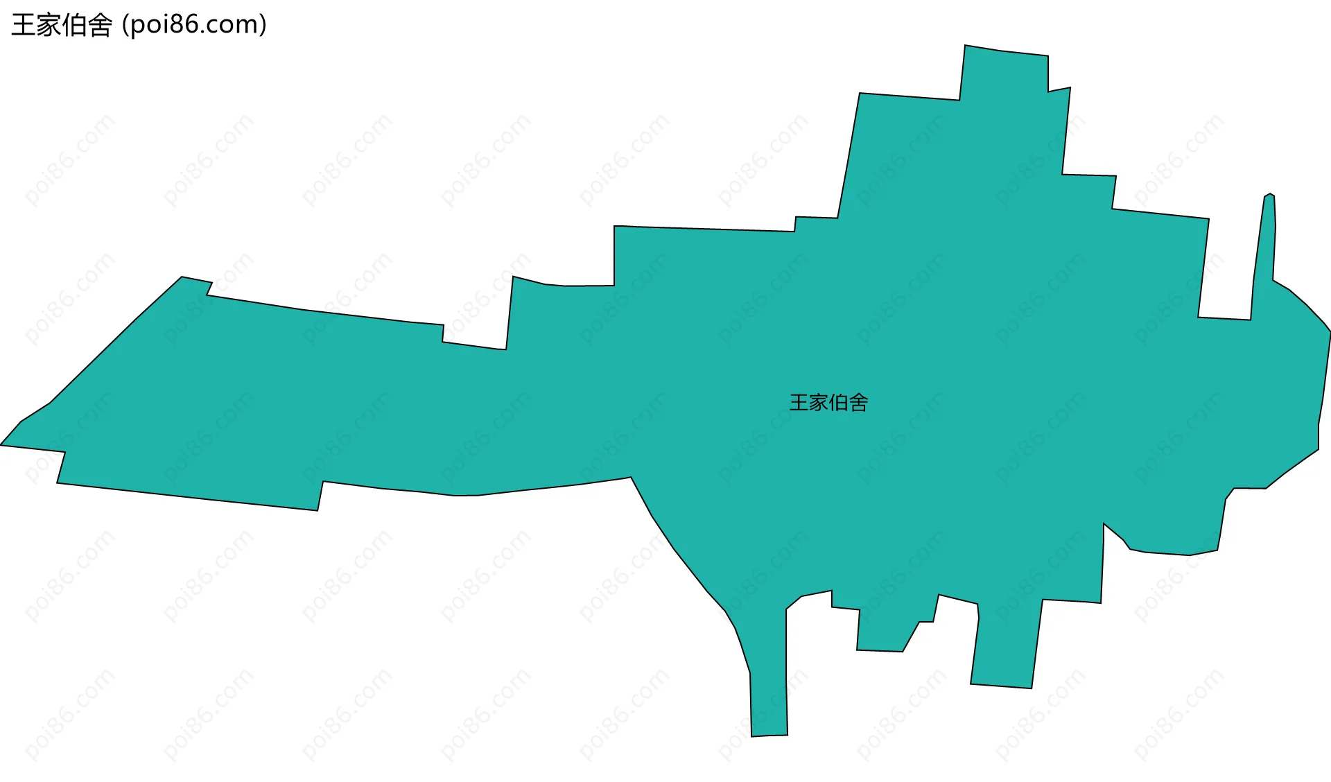 王家伯舍边界地图