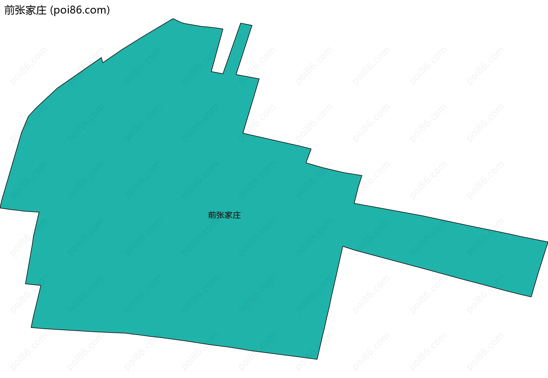 前张家庄边界地图