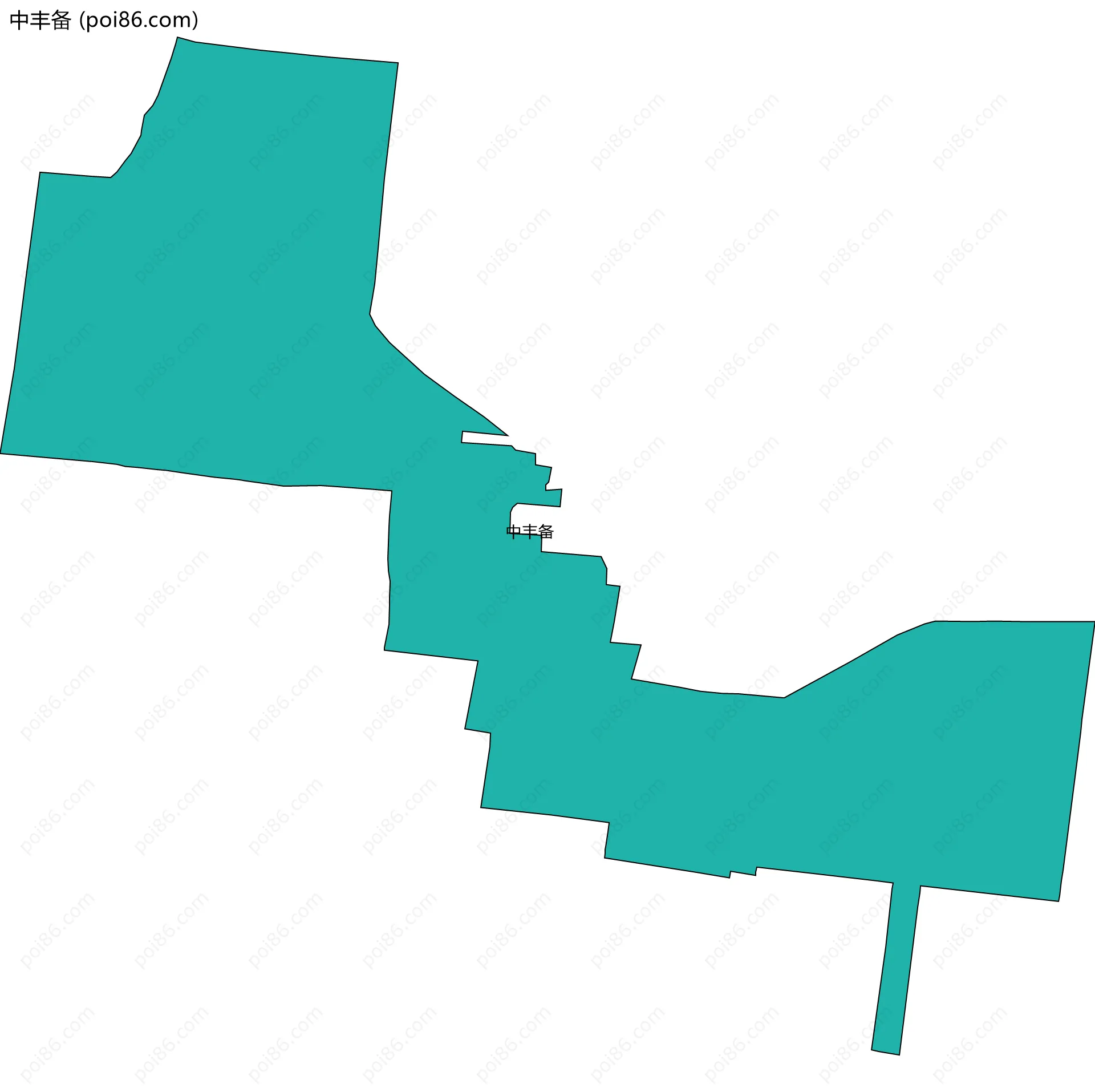 中丰备边界地图