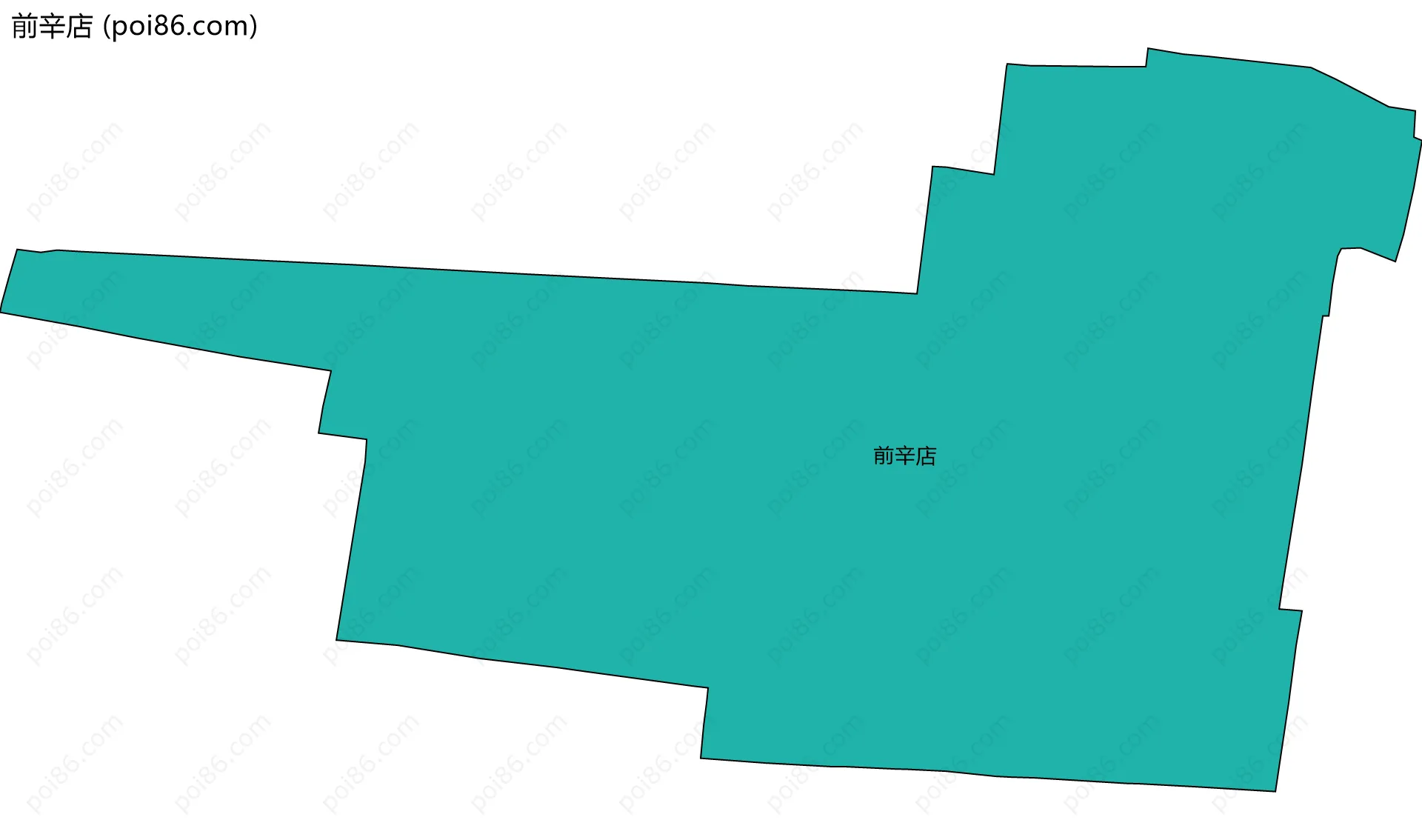 前辛店边界地图