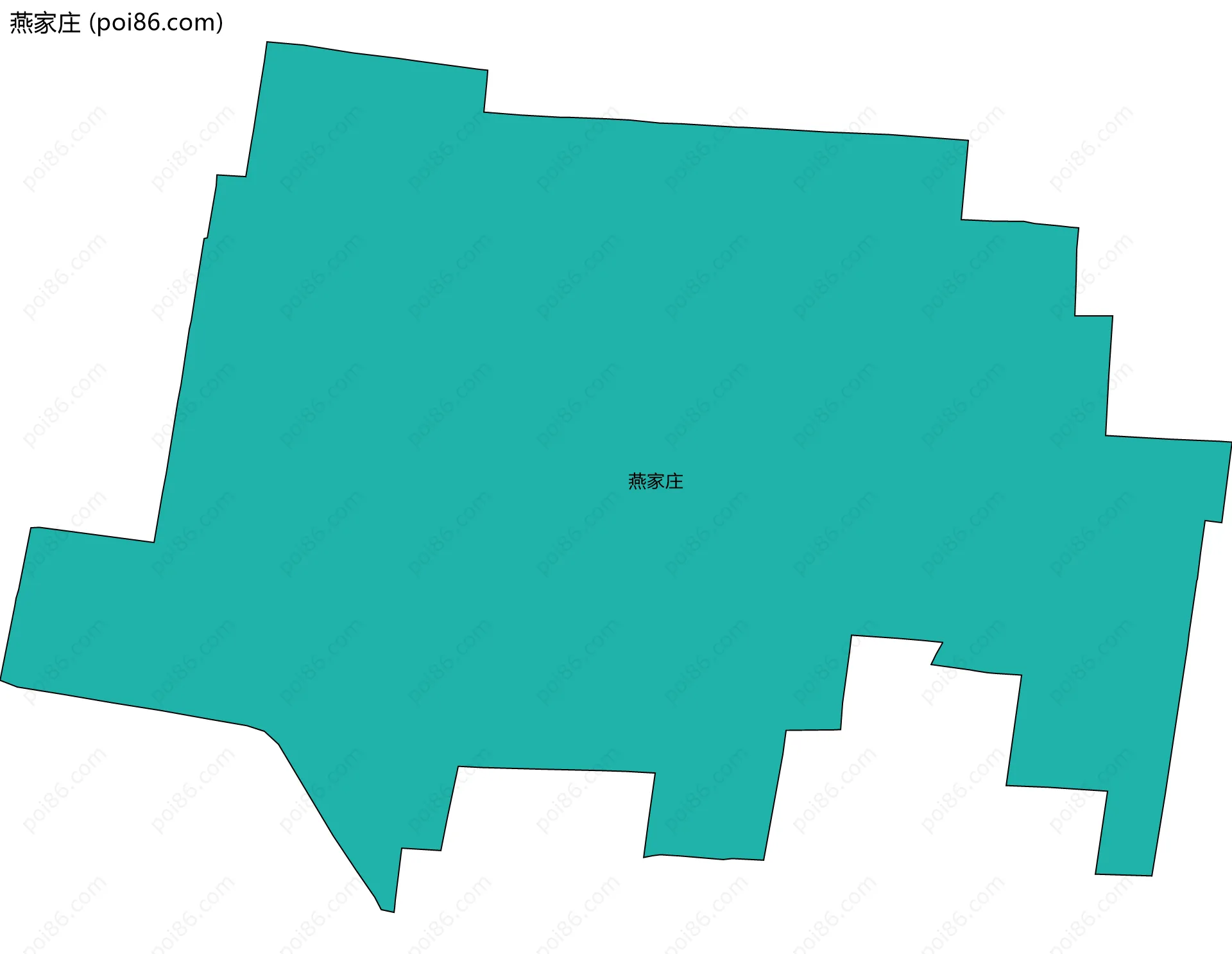 燕家庄边界地图