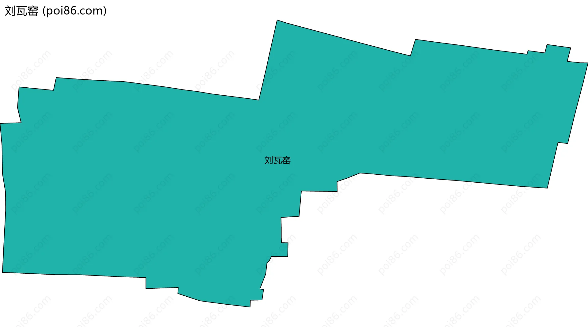 刘瓦窑边界地图