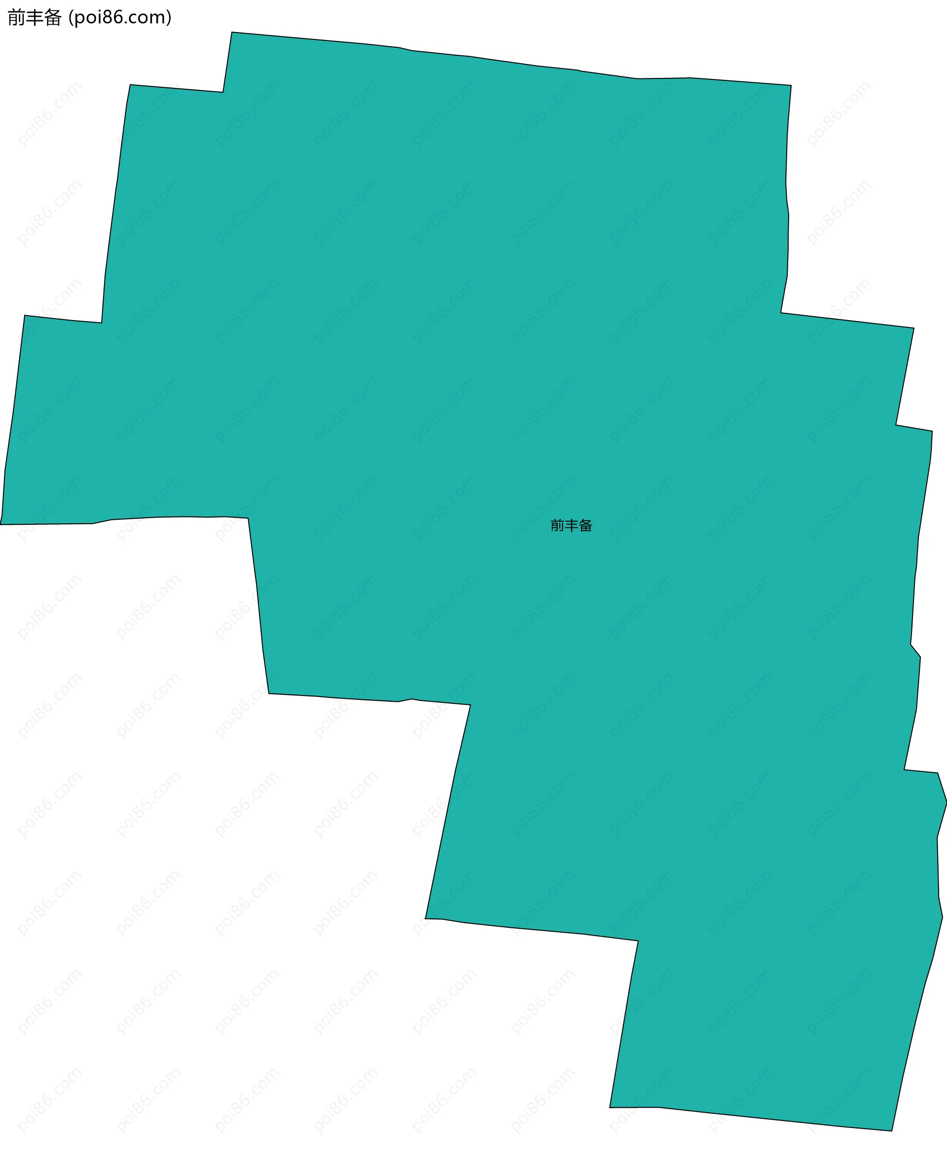 前丰备边界地图