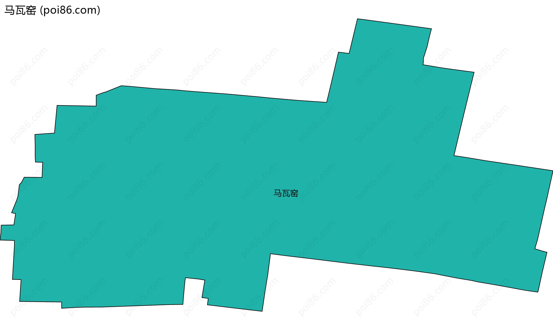 马瓦窑边界地图