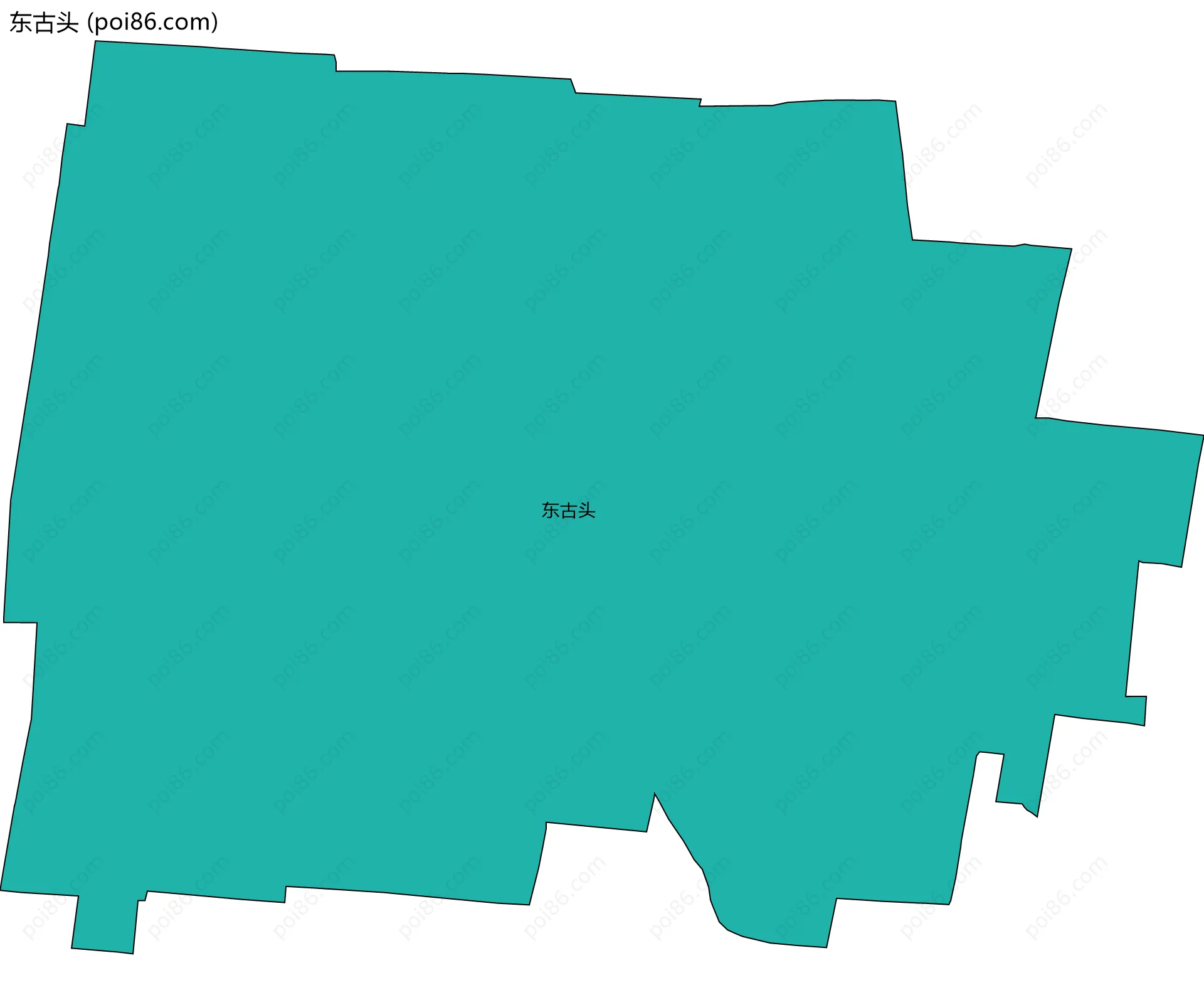 东古头边界地图