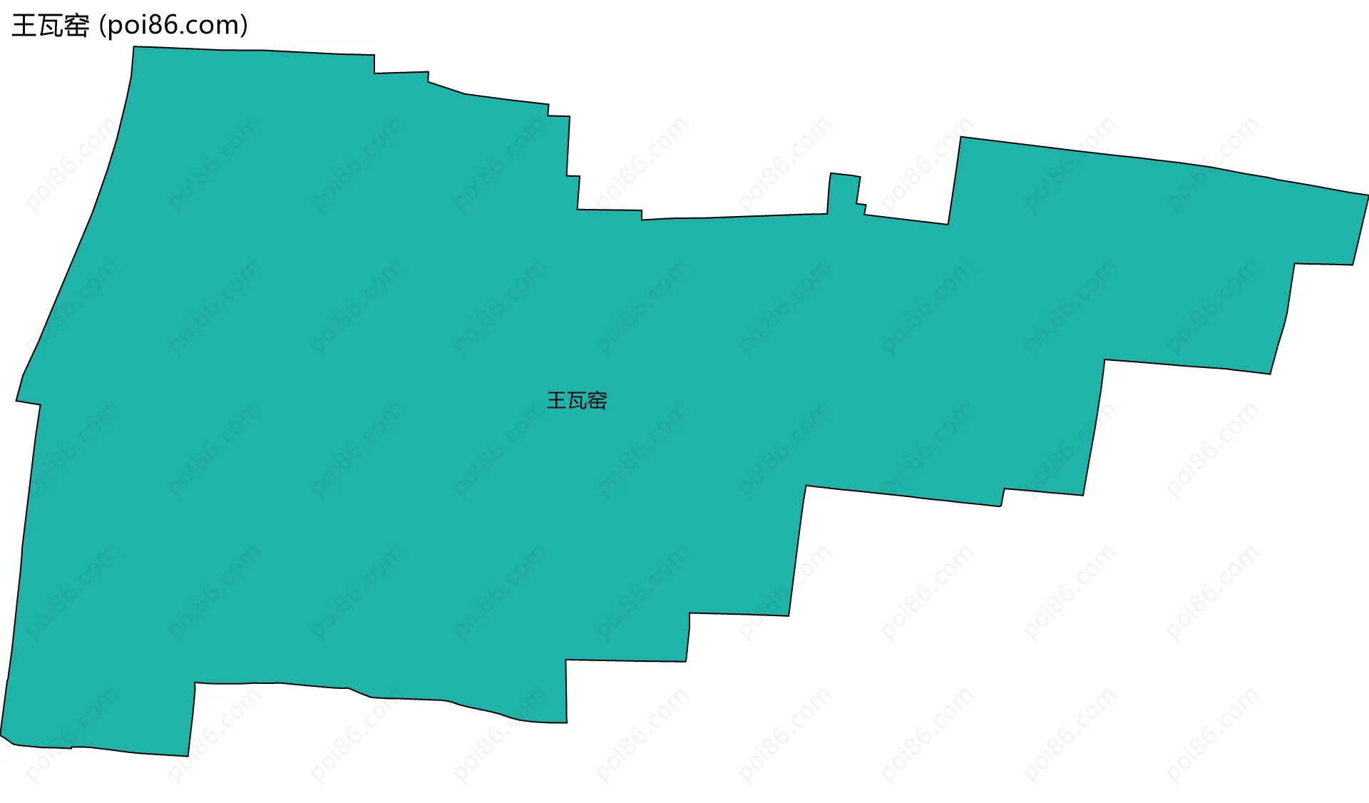 王瓦窑边界地图