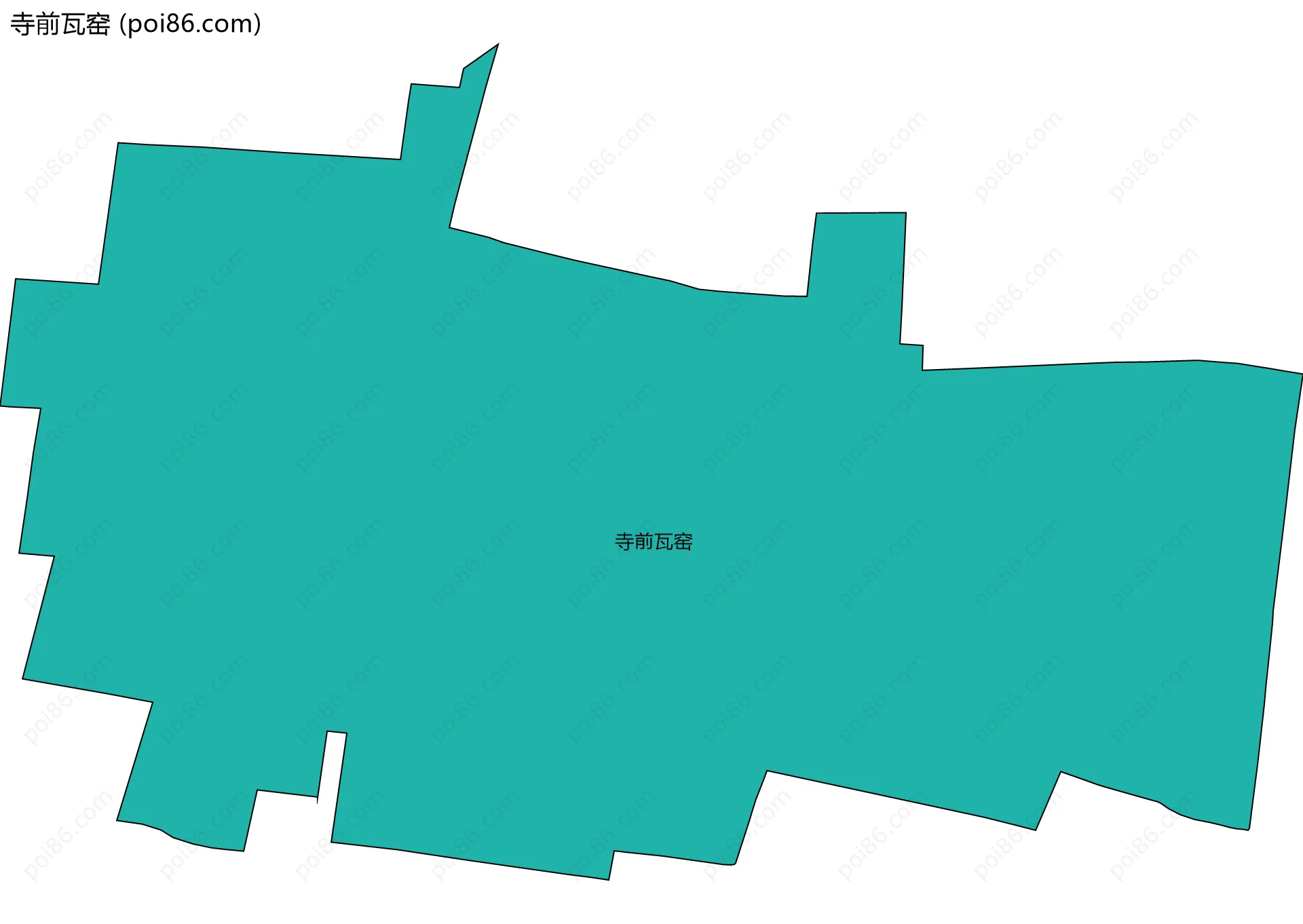 寺前瓦窑边界地图