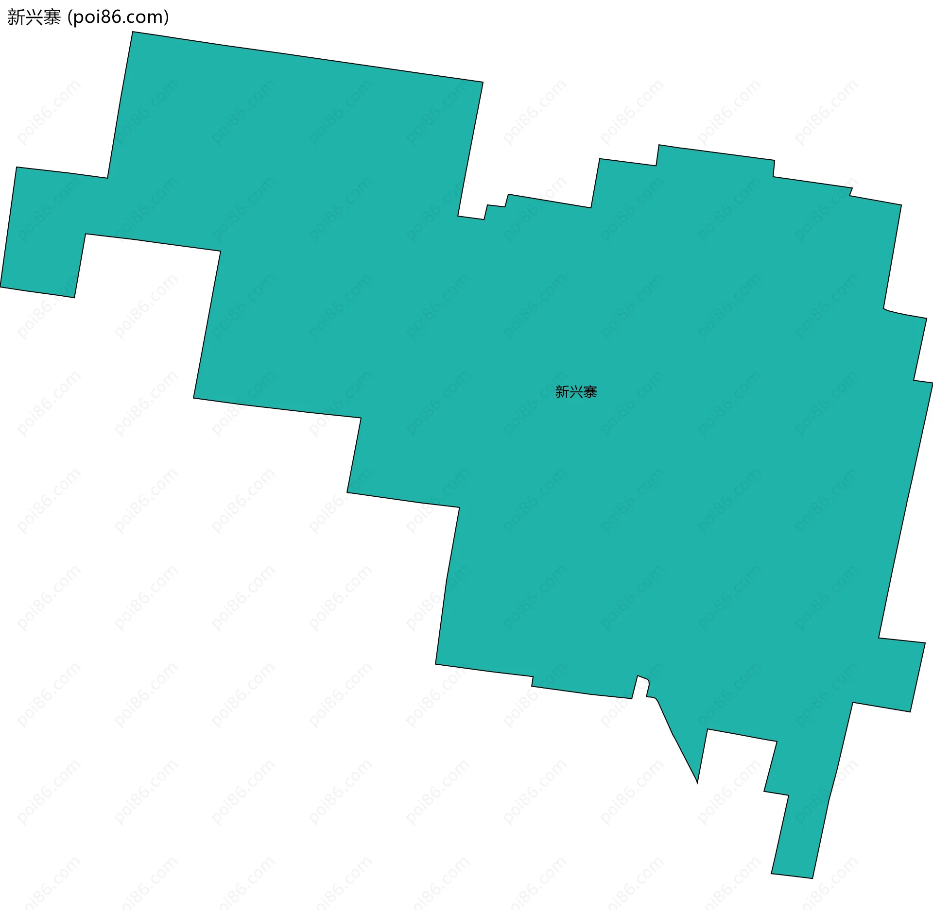 新兴寨边界地图