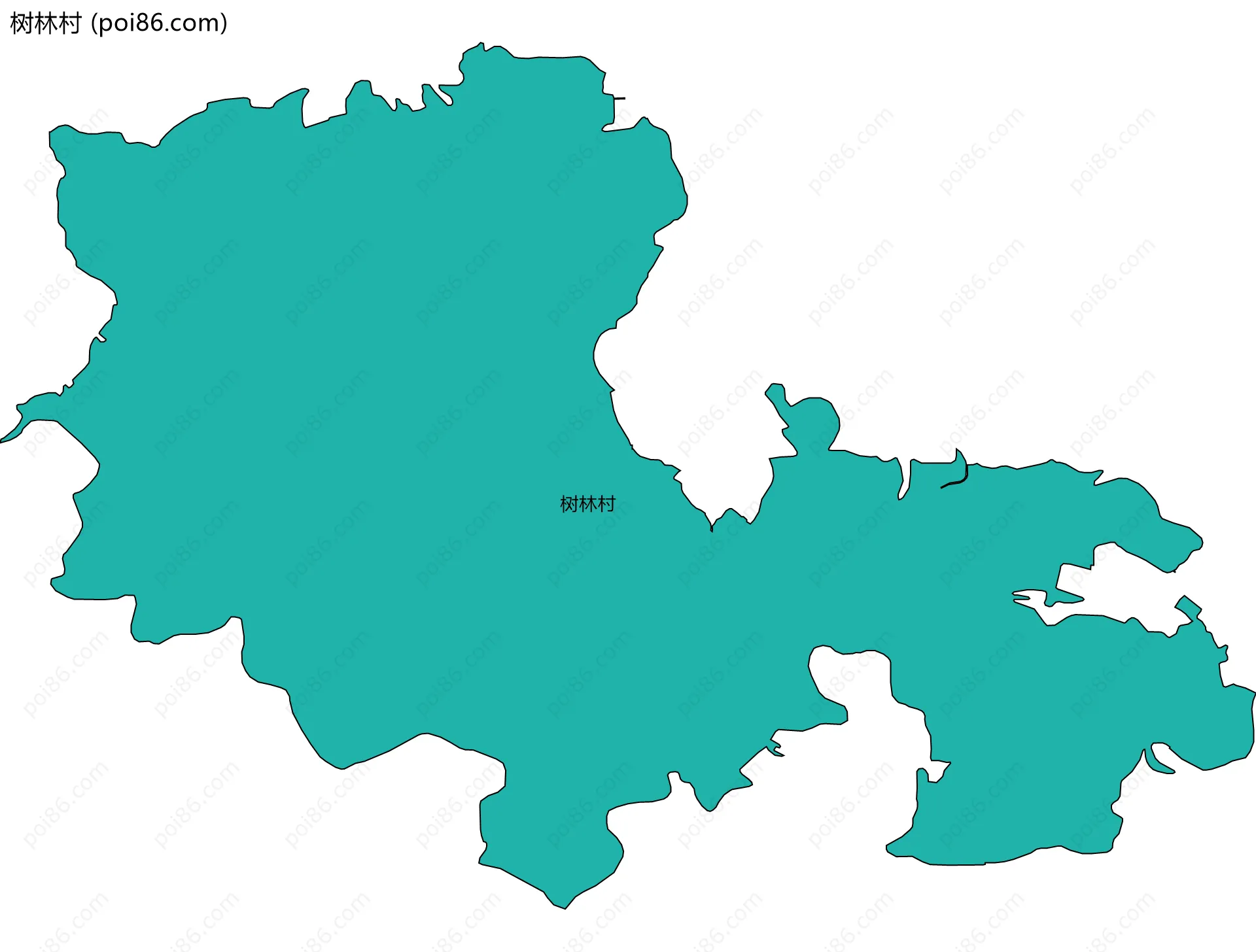 树林村边界地图