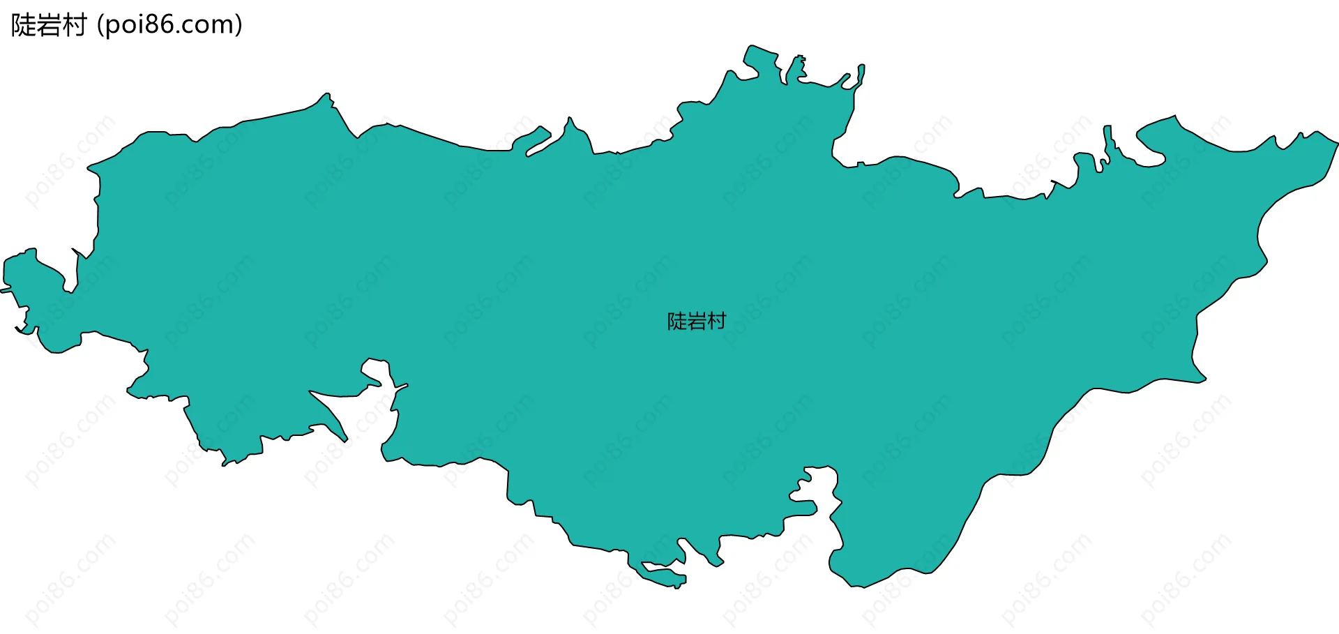 陡岩村边界地图