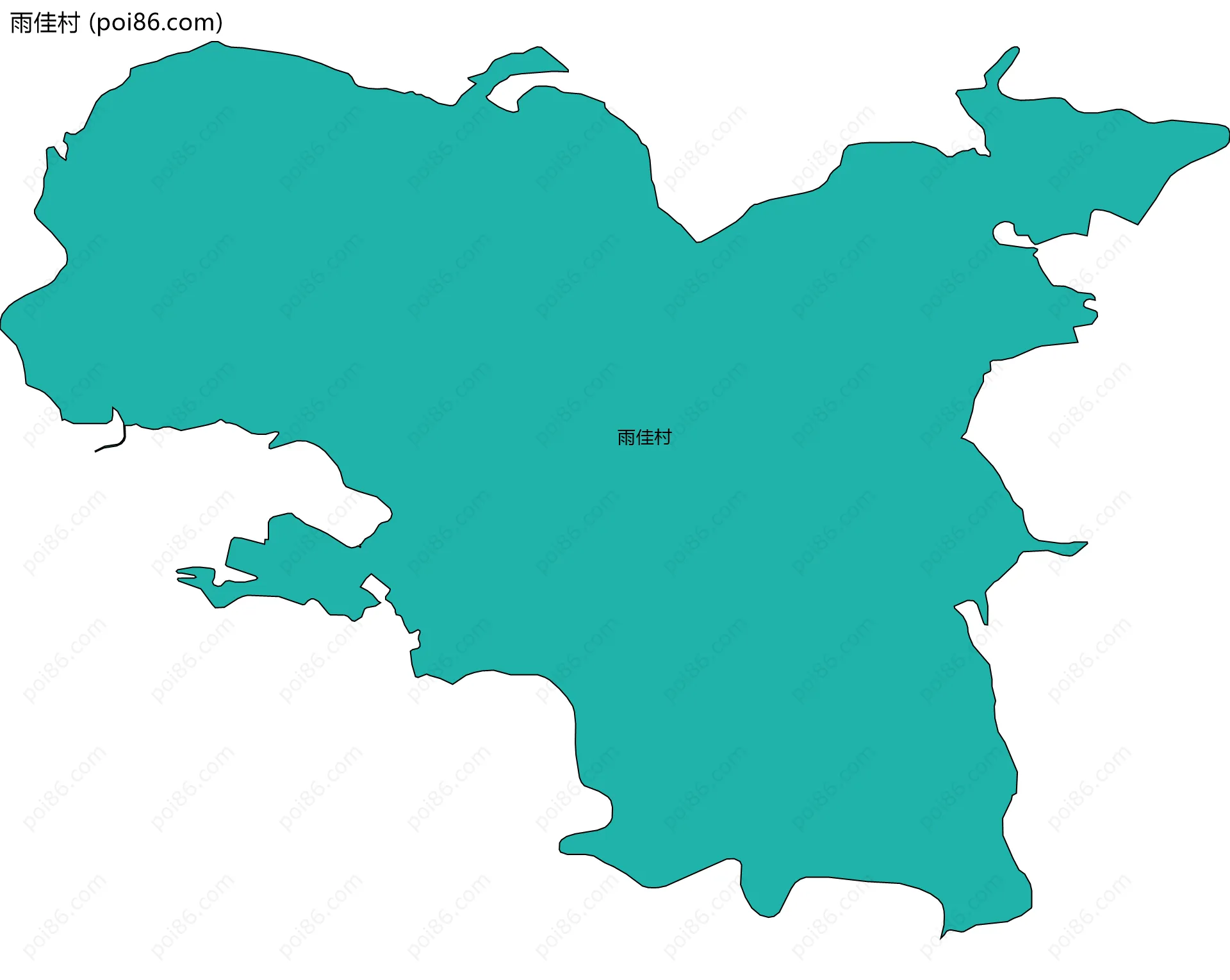 雨佳村边界地图