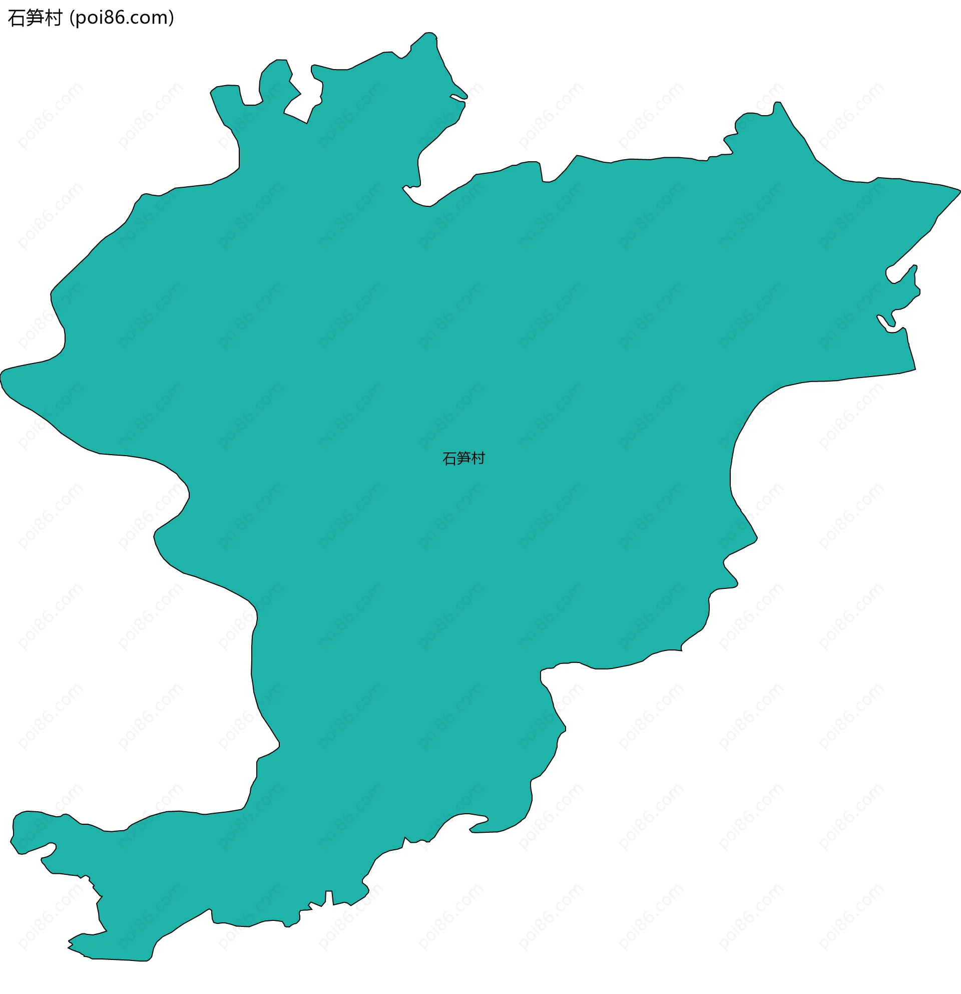 石笋村边界地图