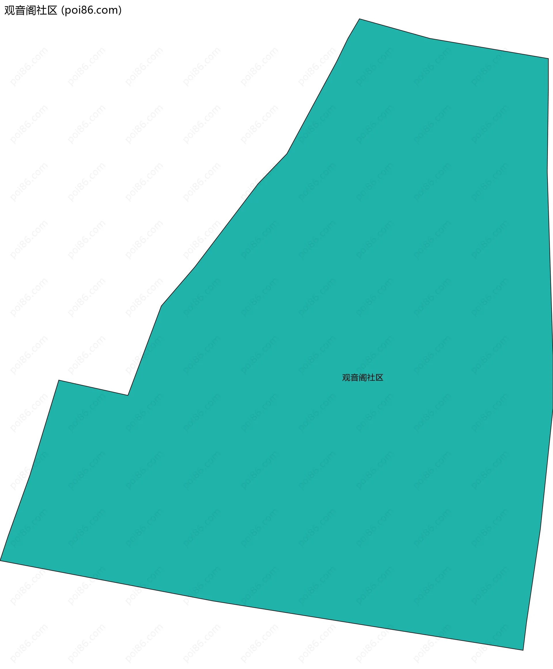 观音阁社区边界地图