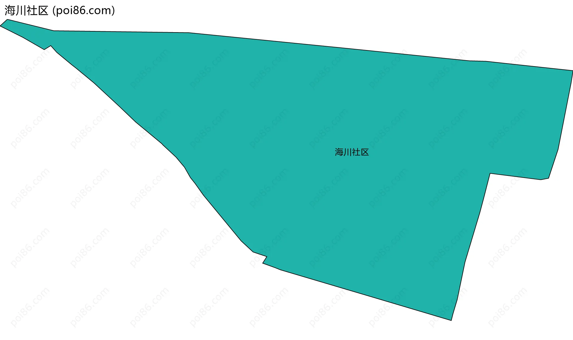 海川社区边界地图