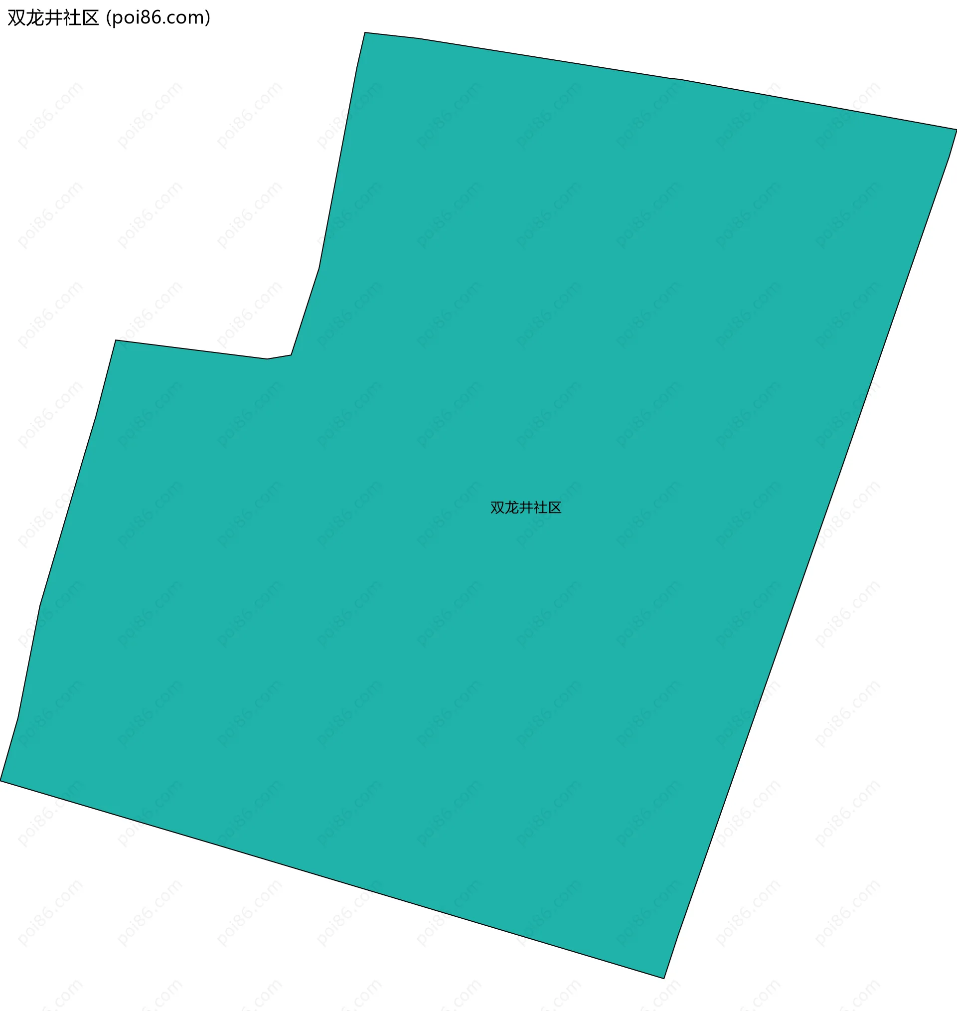 双龙井社区边界地图