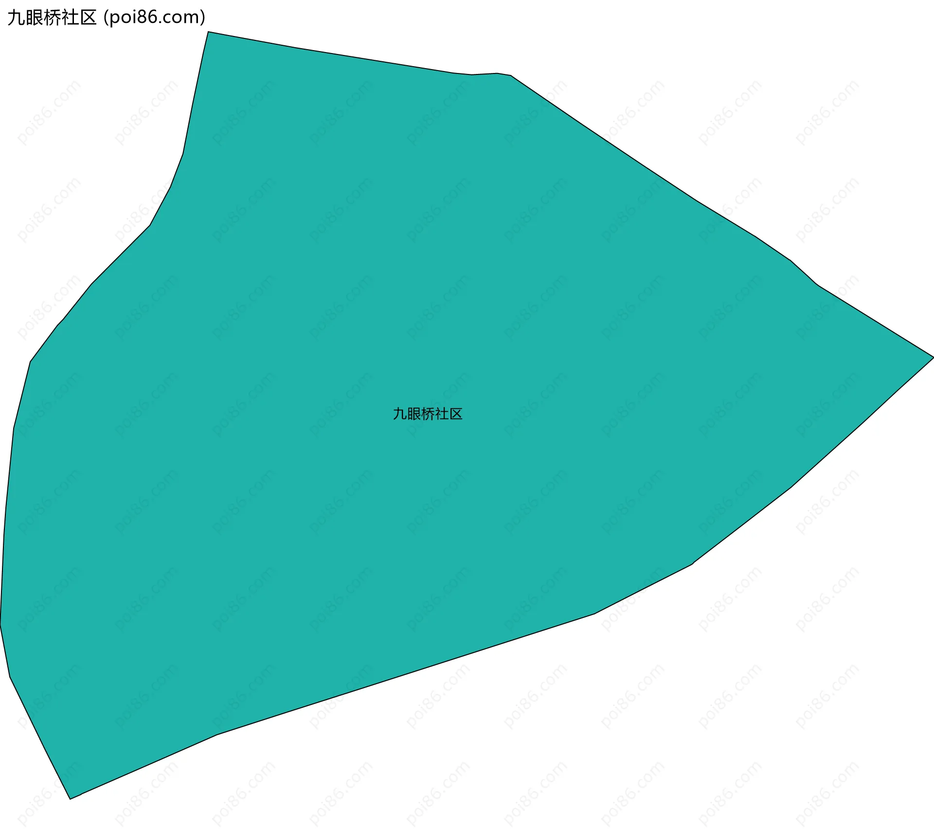 九眼桥社区边界地图