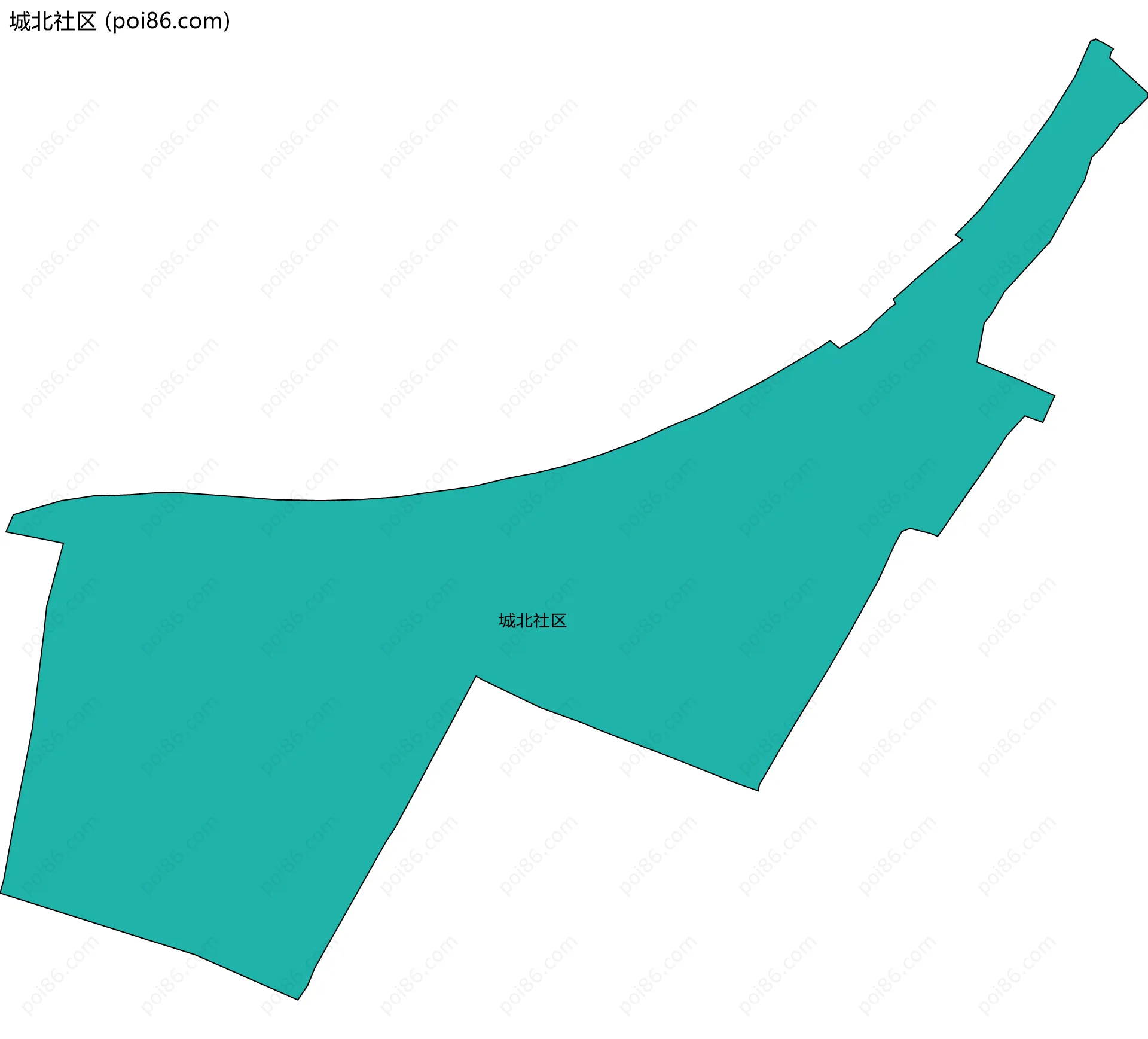 城北社区边界地图