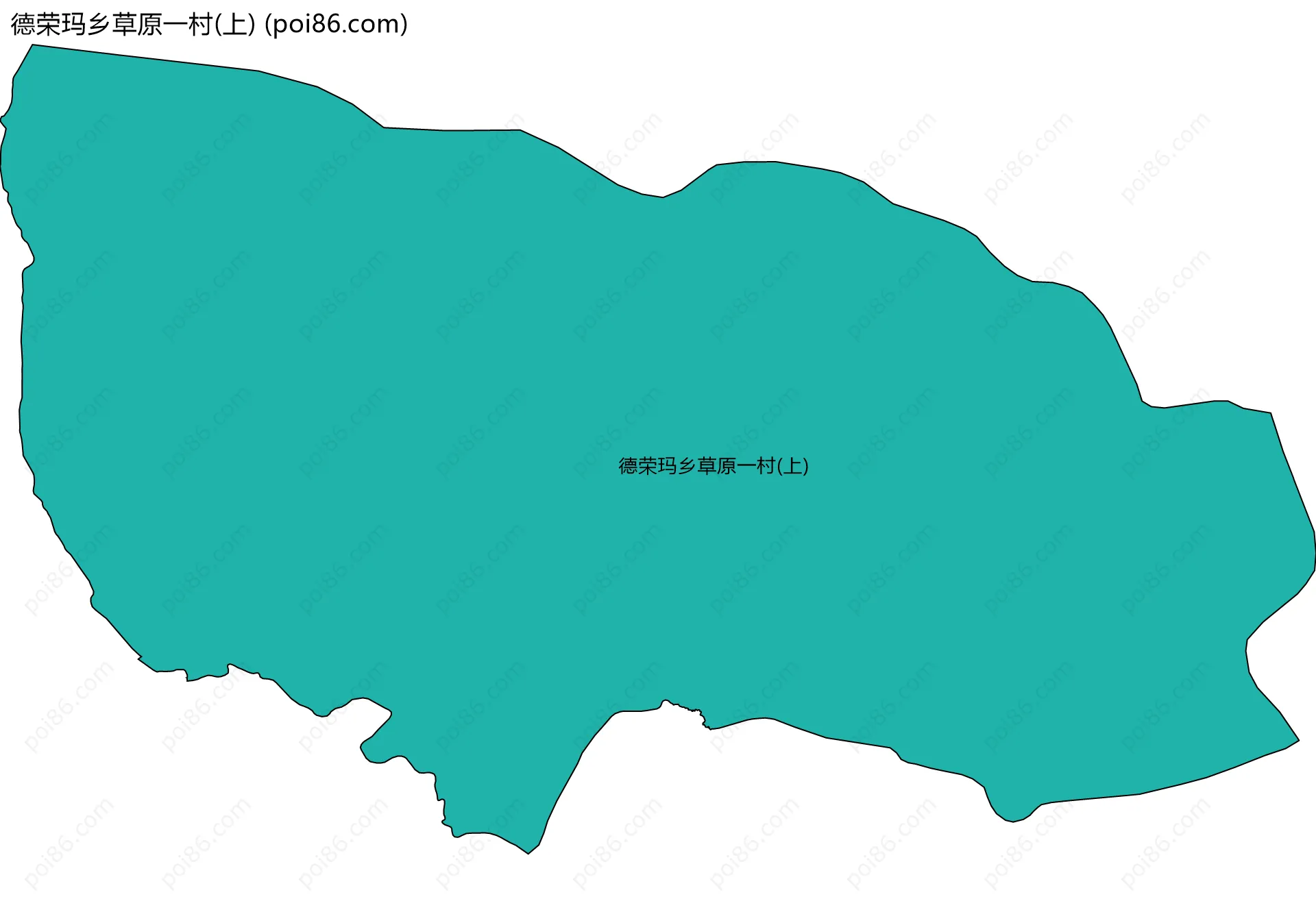 德荣玛乡草原一村(上)边界地图