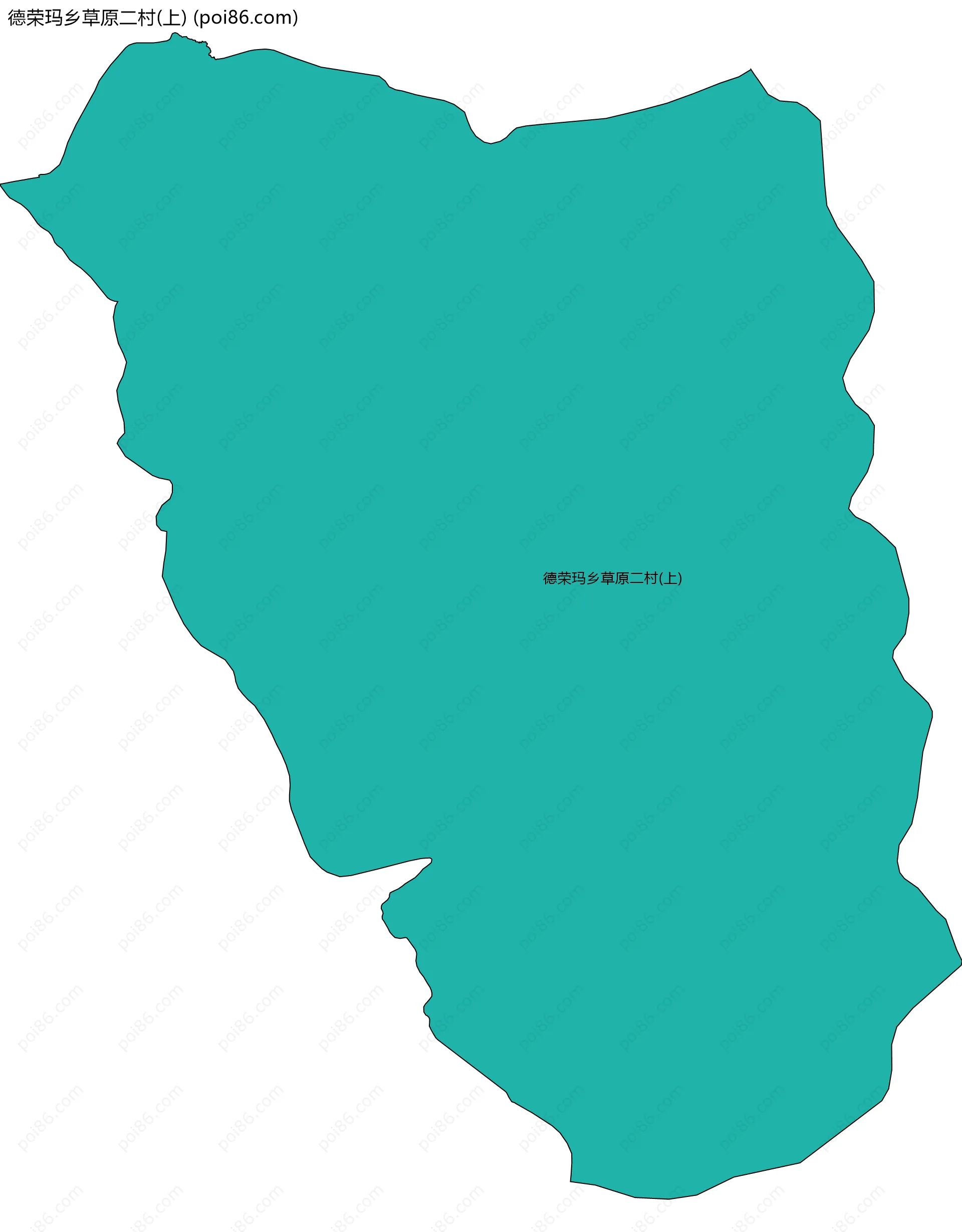 德荣玛乡草原二村(上)边界地图