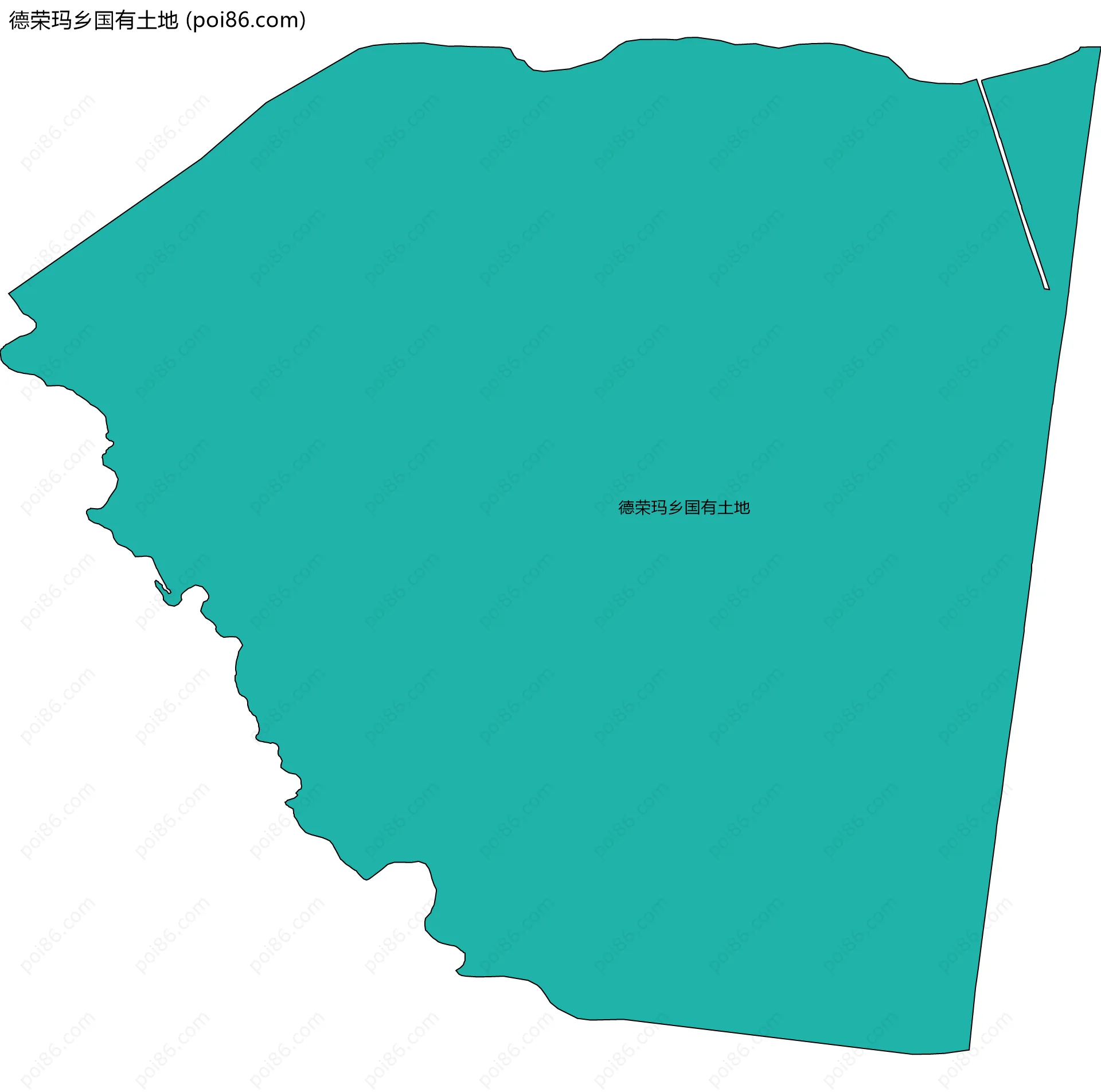 德荣玛乡国有土地边界地图