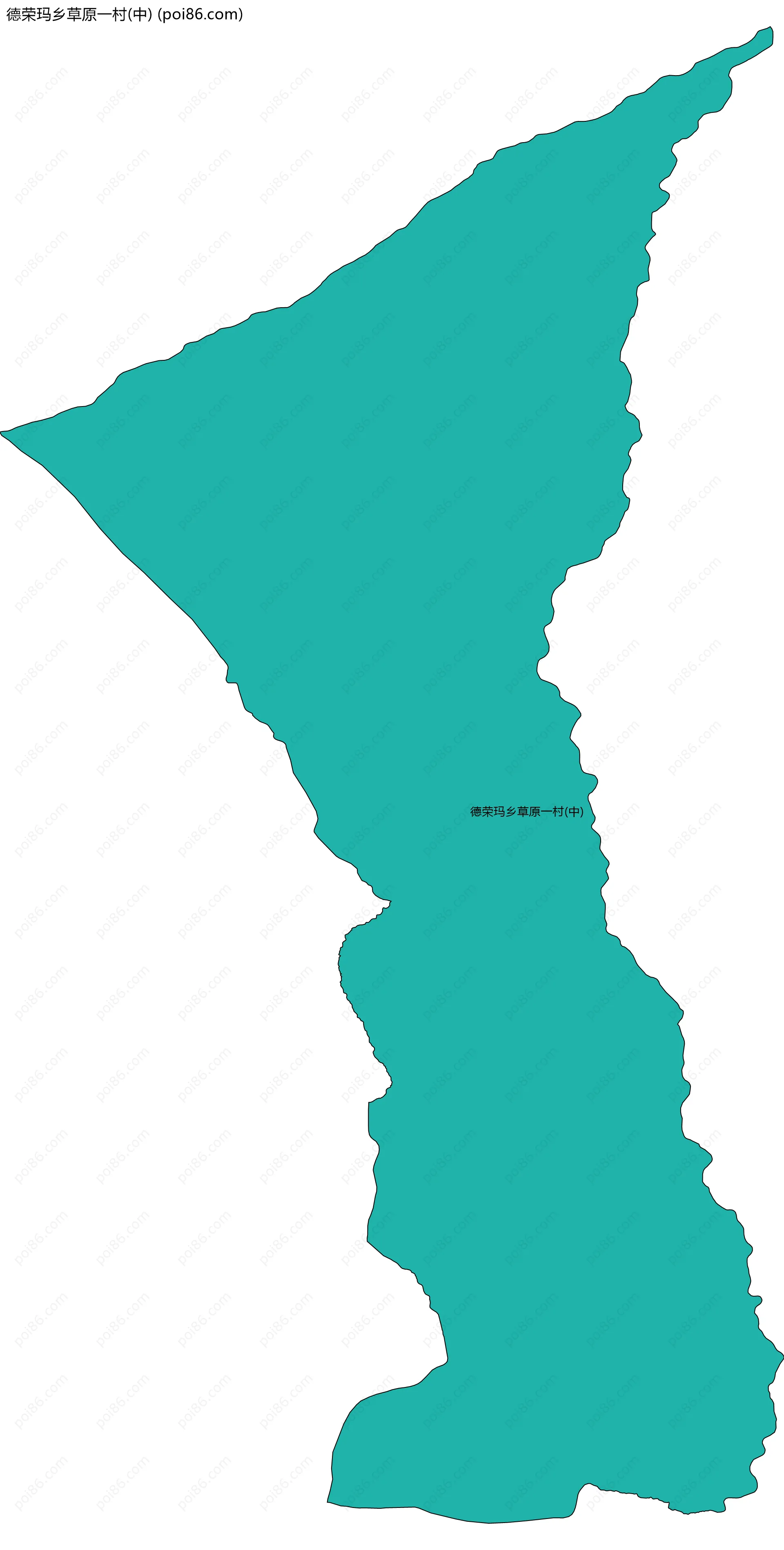 德荣玛乡草原一村(中)边界地图