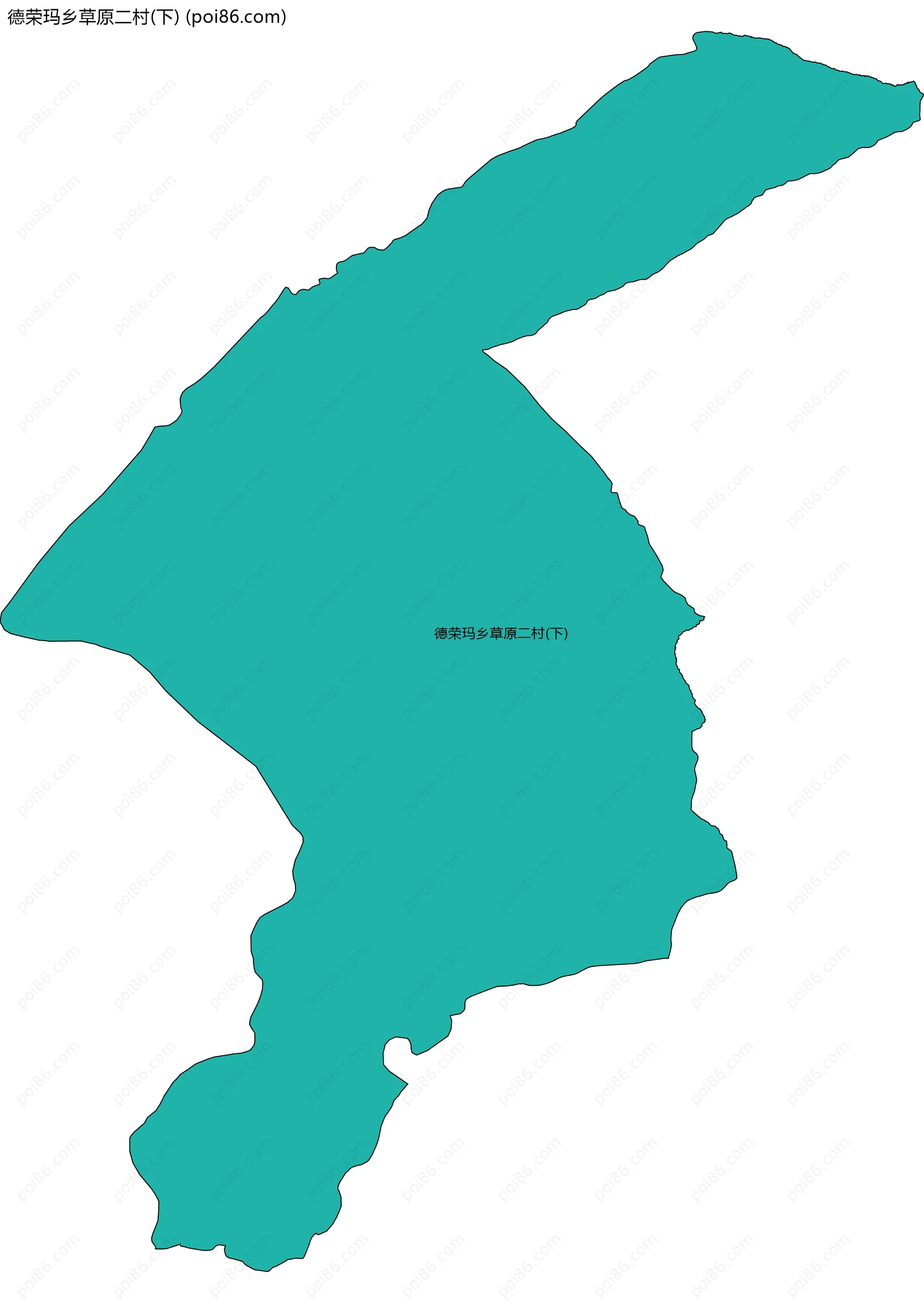 德荣玛乡草原二村(下)边界地图