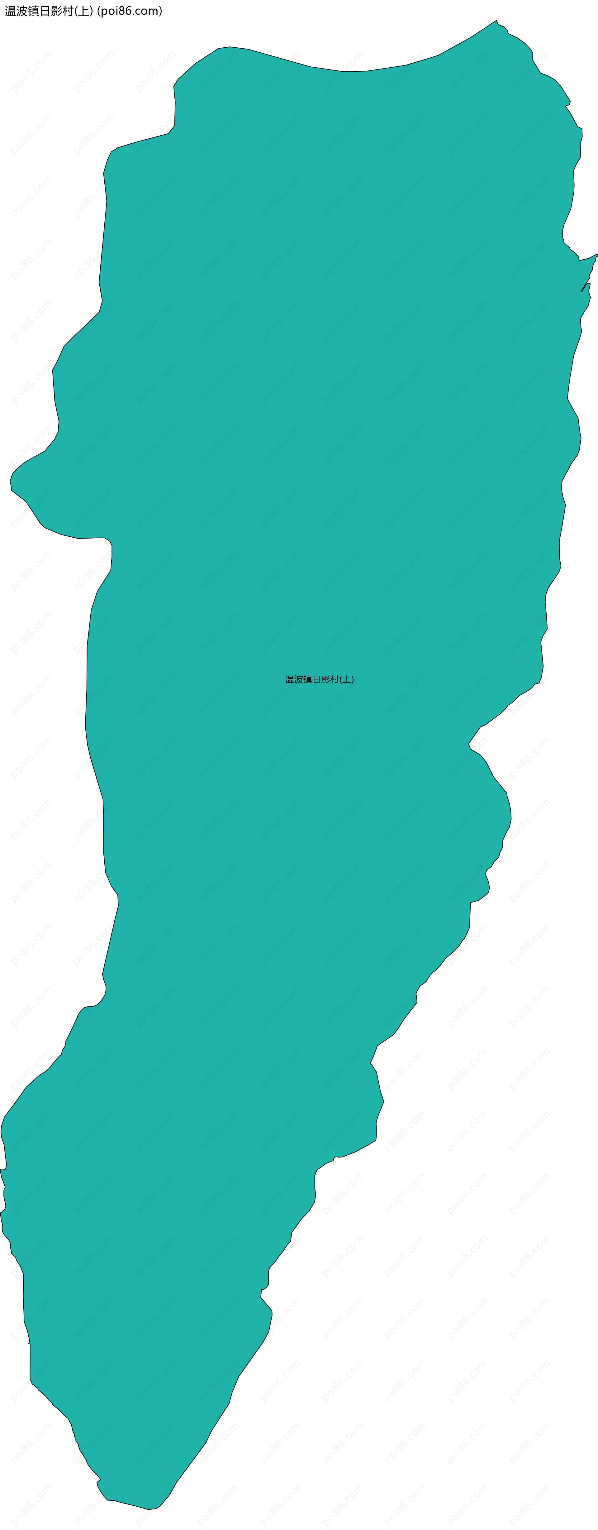 温波镇日影村(上)边界地图