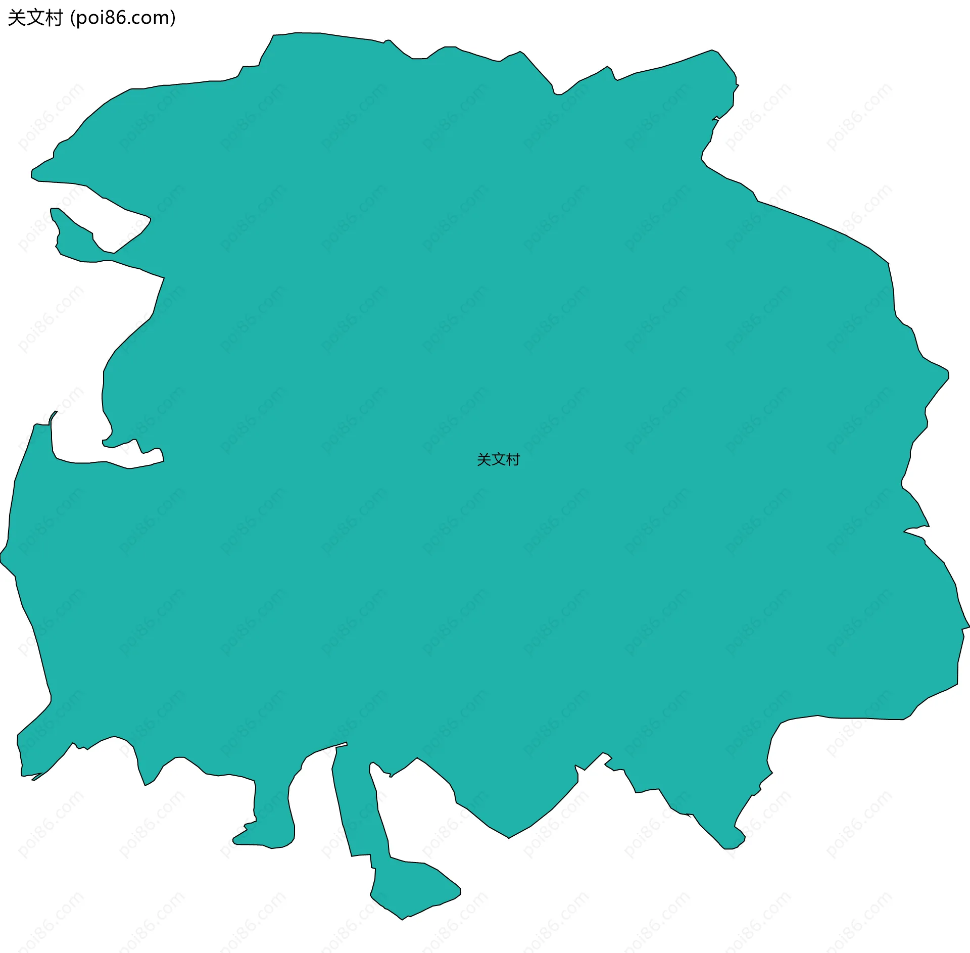 关文村边界地图