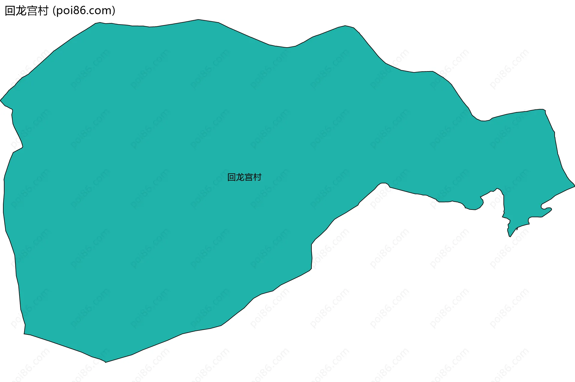 回龙宫村边界地图