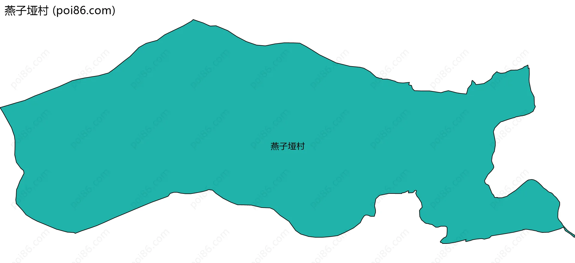 燕子垭村边界地图