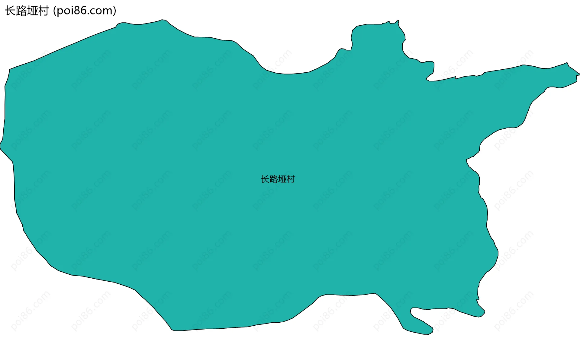 长路垭村边界地图