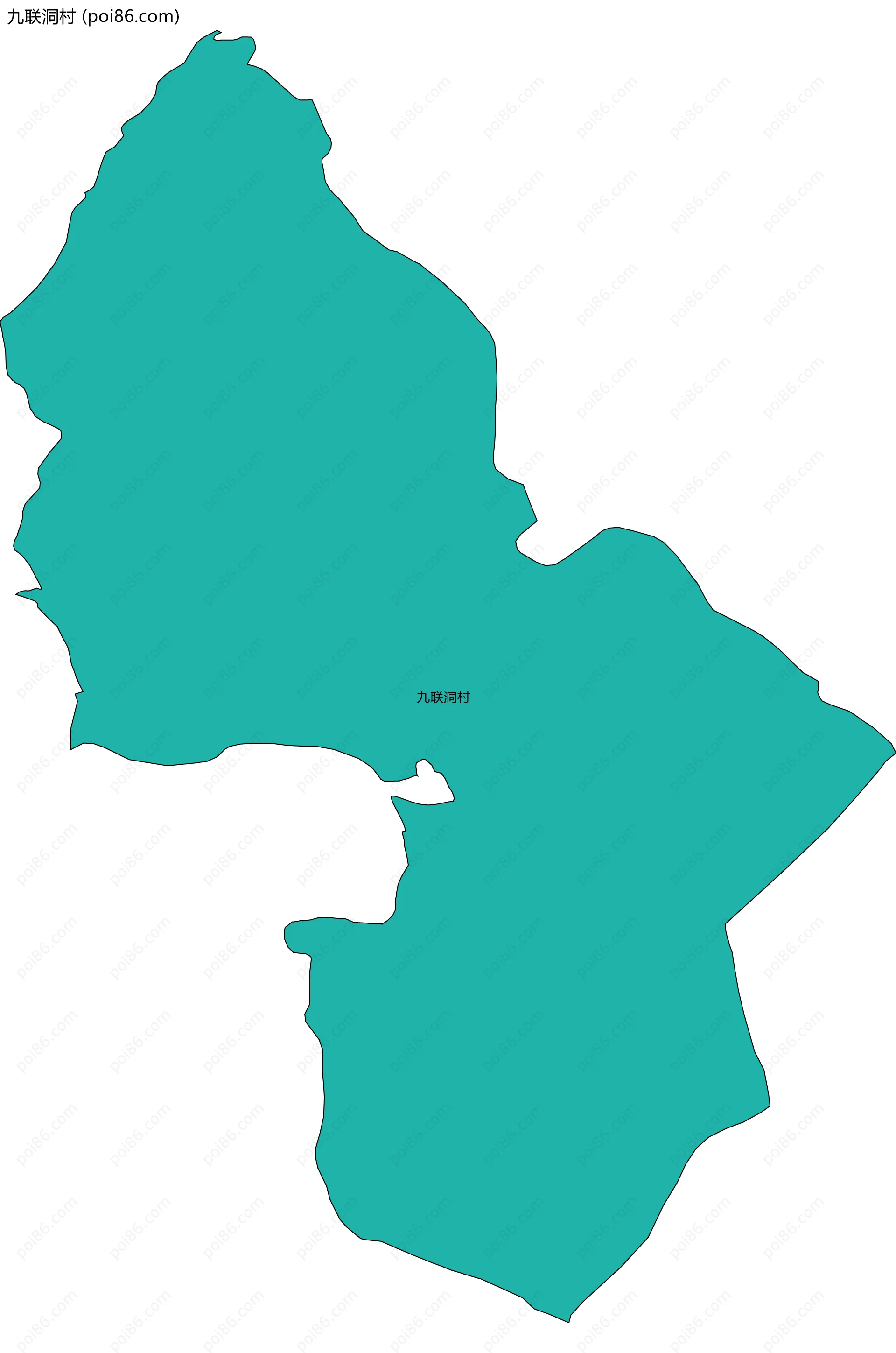 九联洞村边界地图