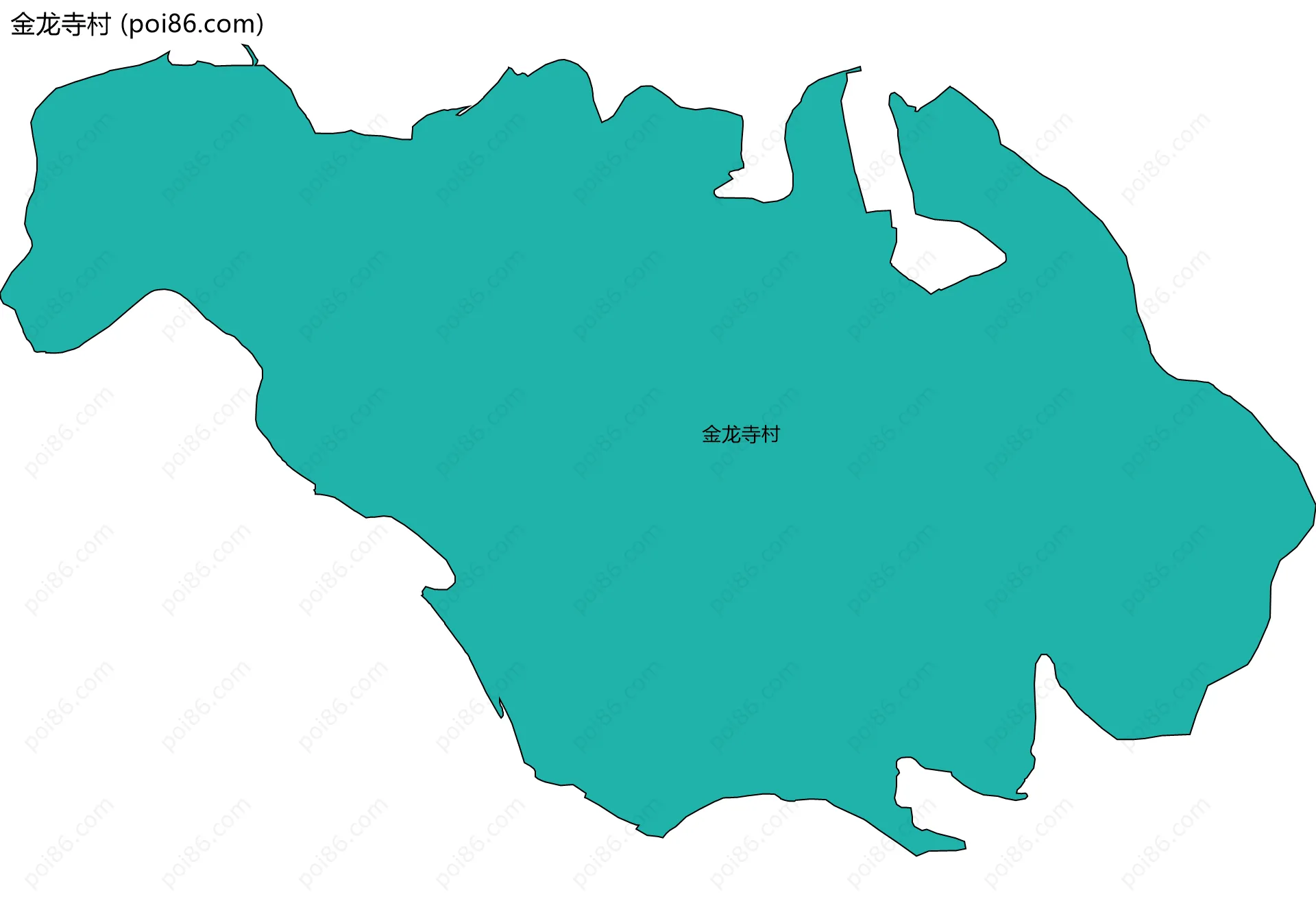 金龙寺村边界地图