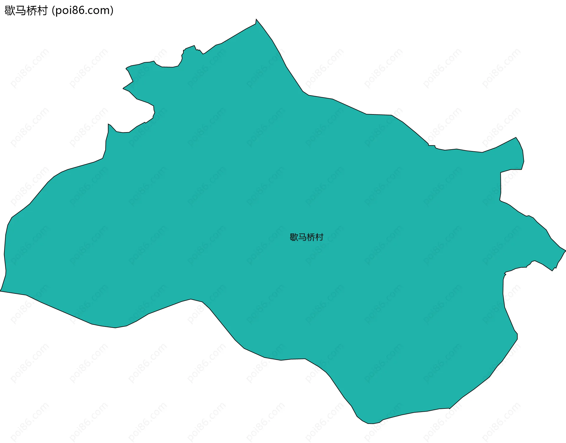 歇马桥村边界地图