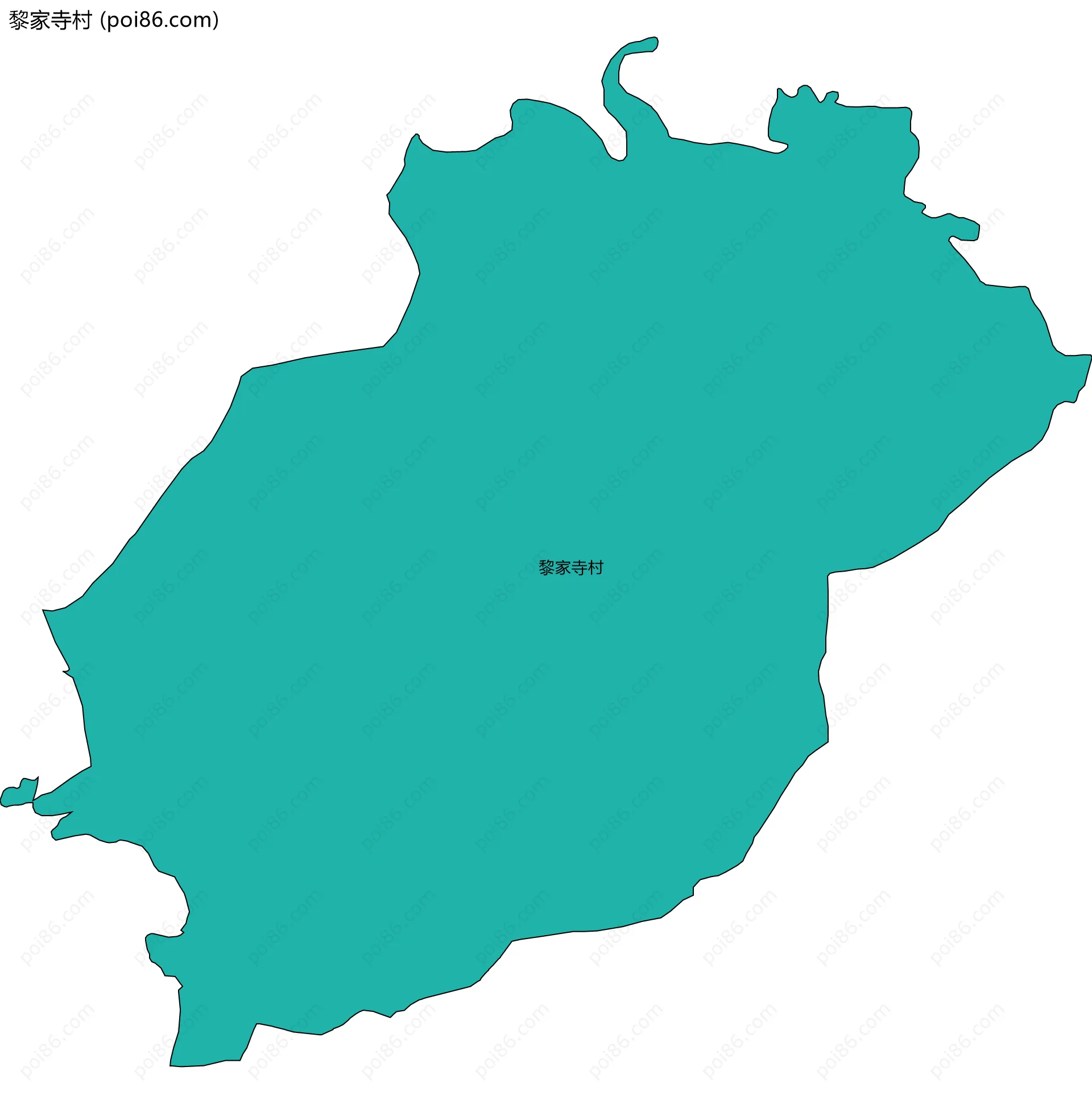 黎家寺村边界地图