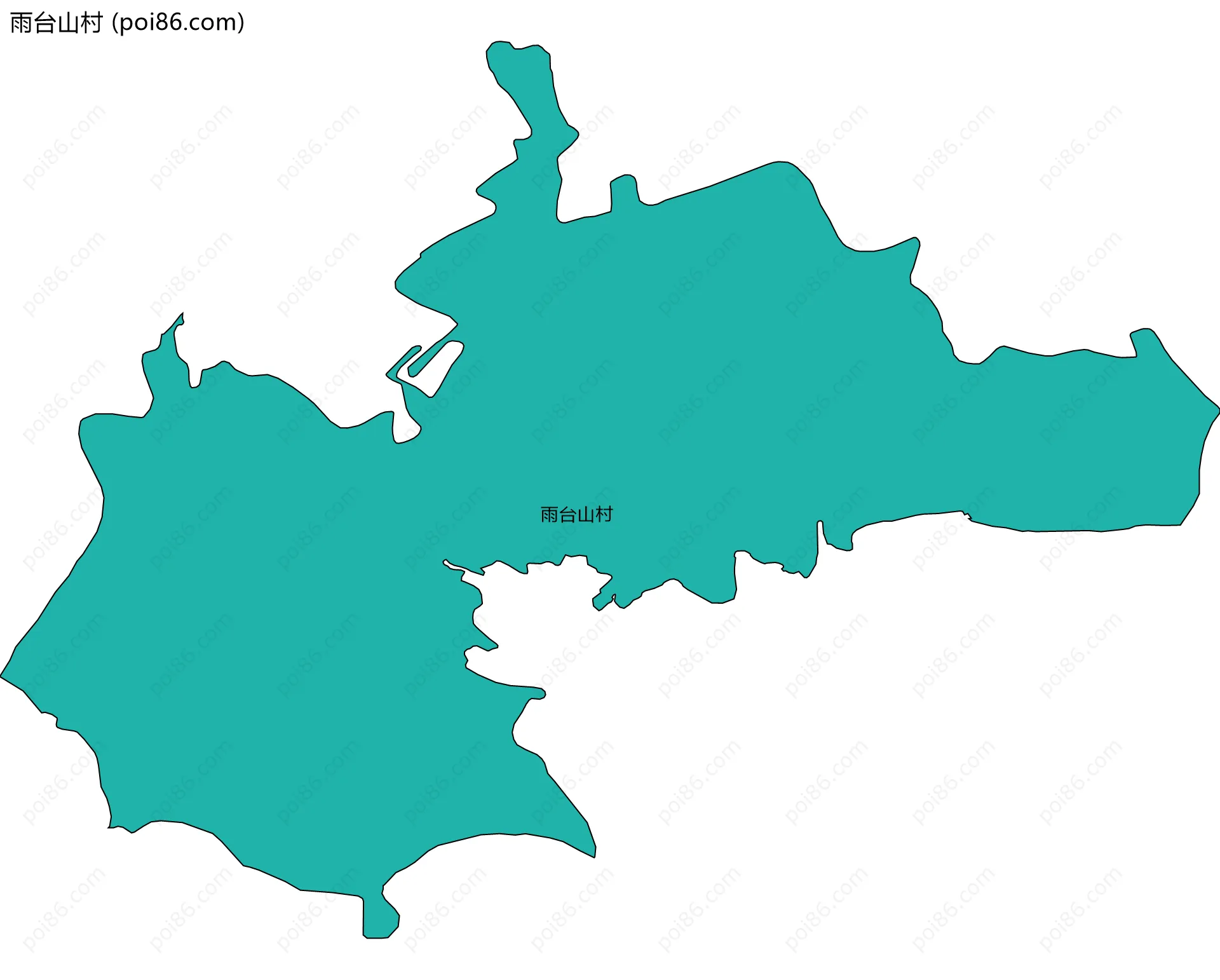 雨台山村边界地图