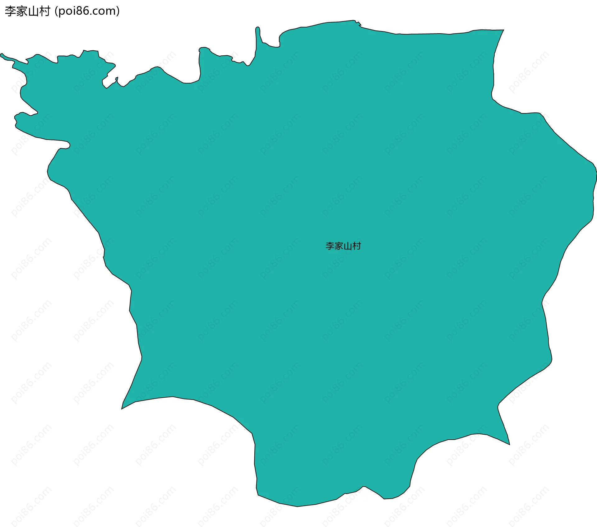 李家山村边界地图