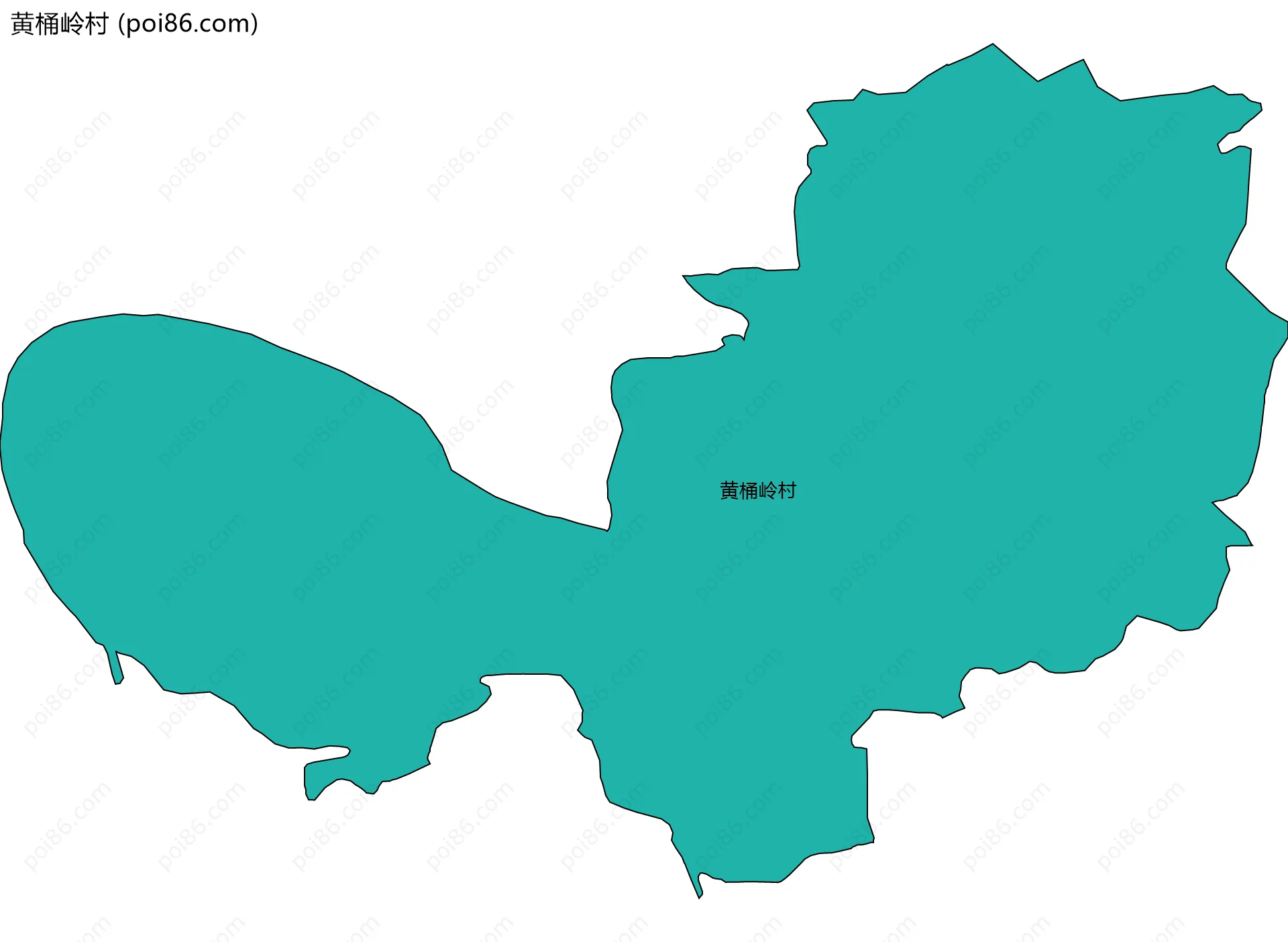 黄桶岭村边界地图