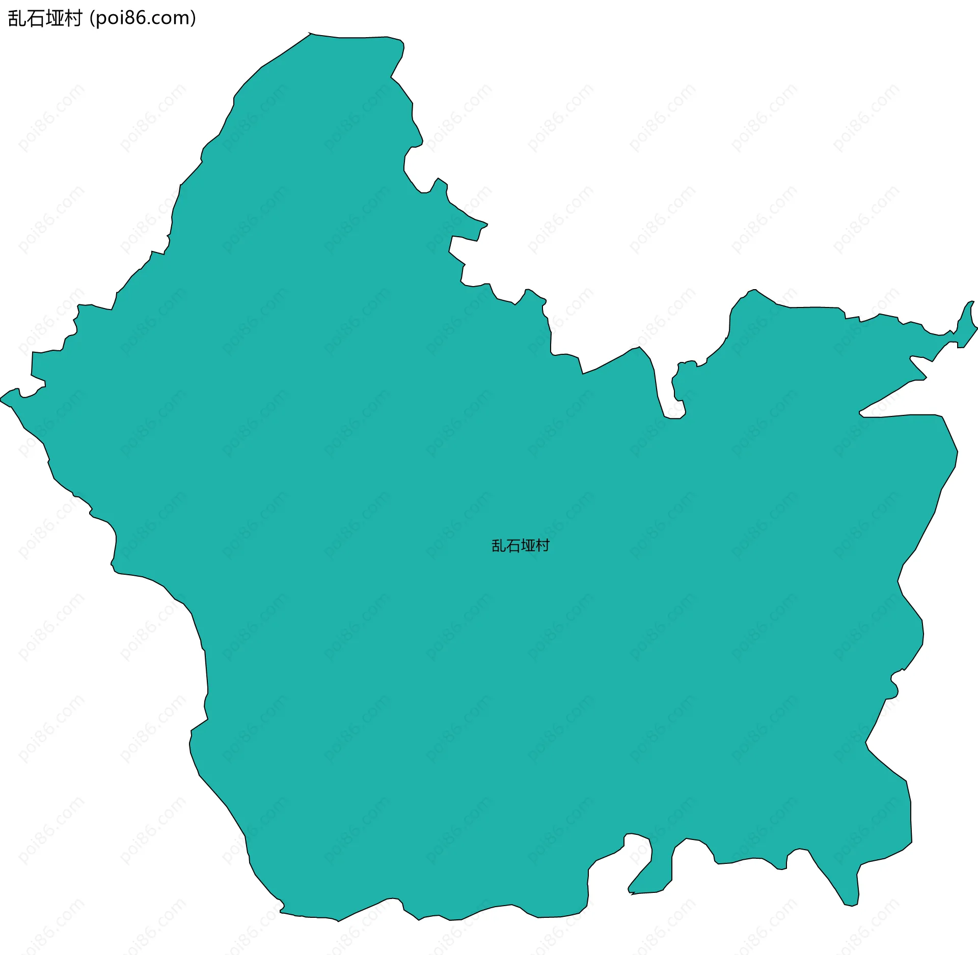乱石垭村边界地图