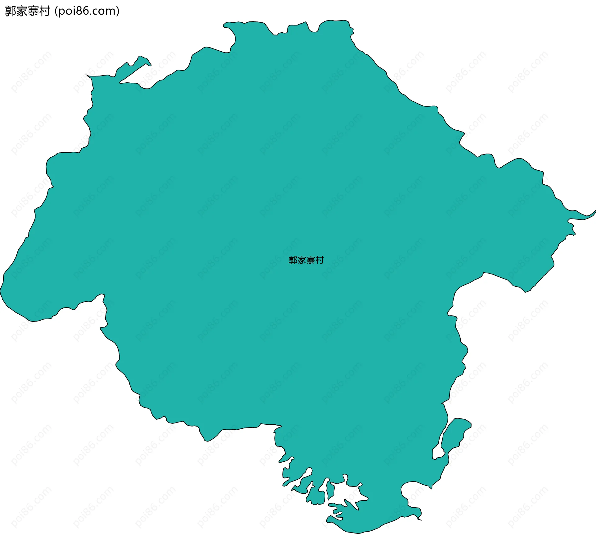 郭家寨村边界地图