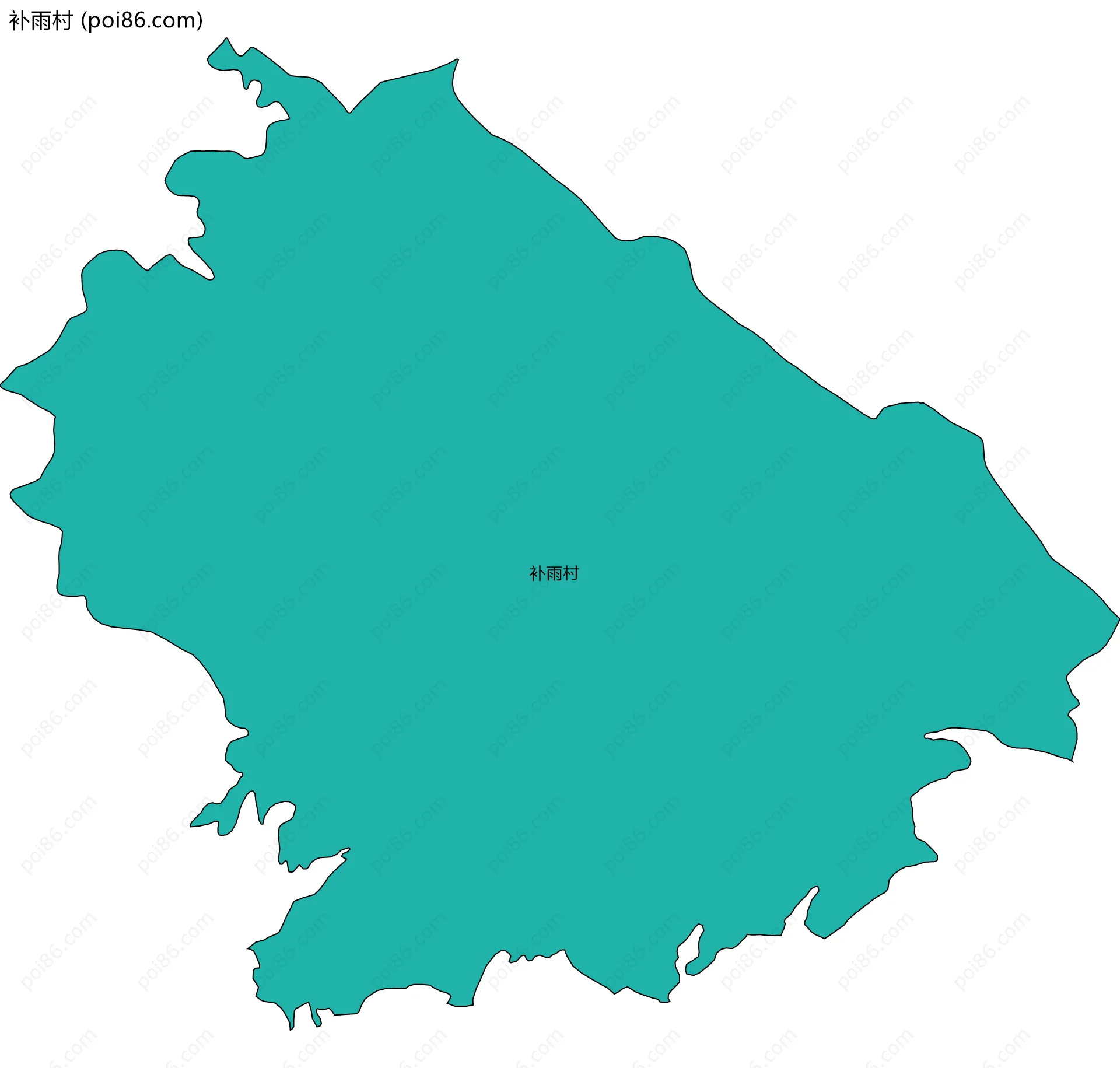 补雨村边界地图