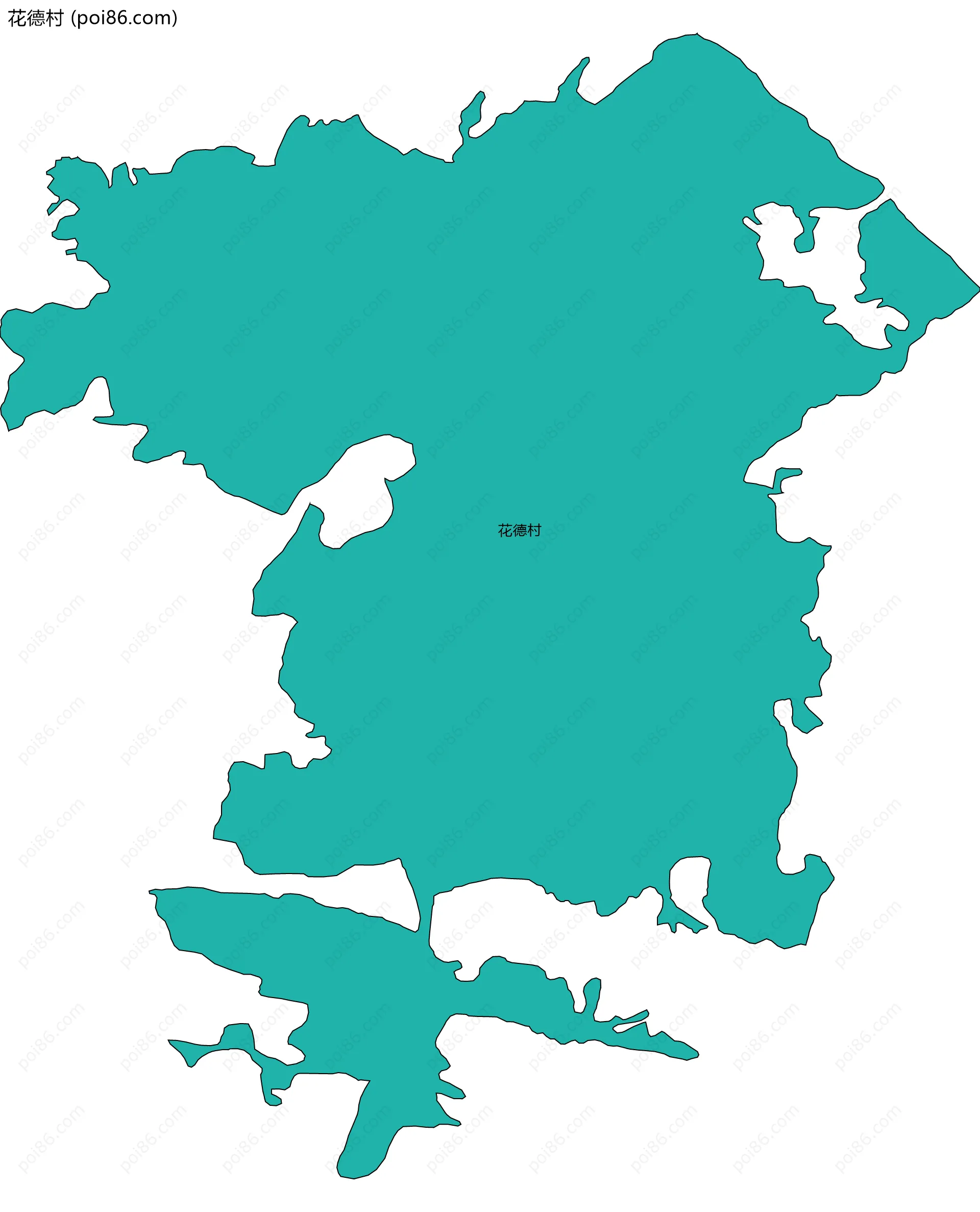 花德村边界地图