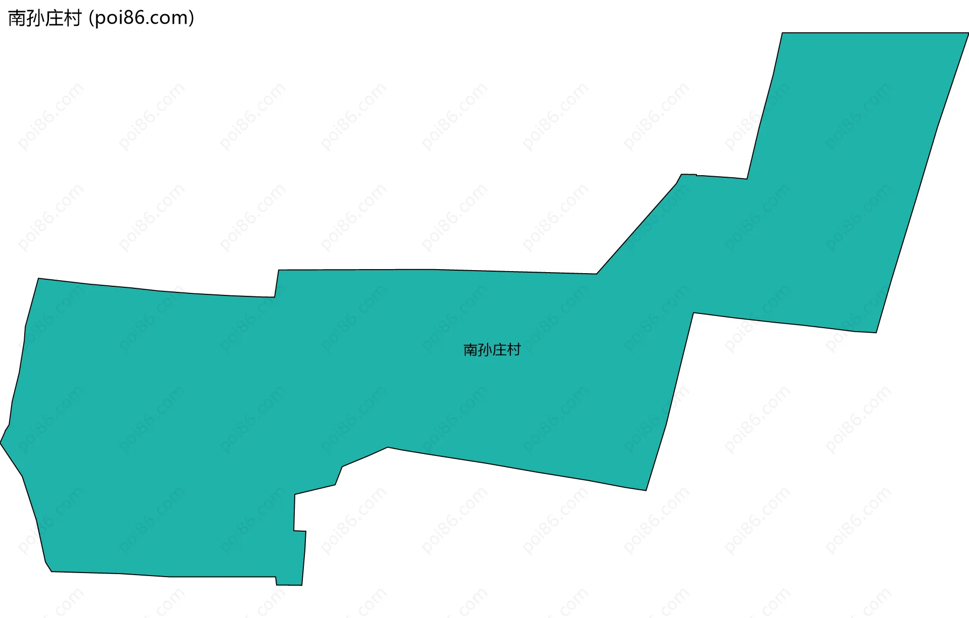 南孙庄村边界地图