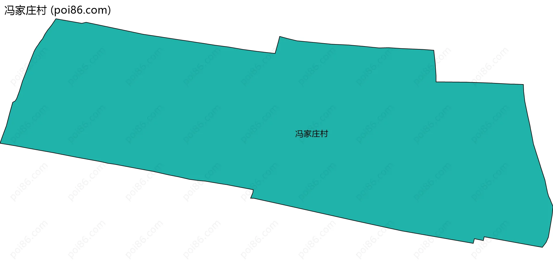 冯家庄村边界地图