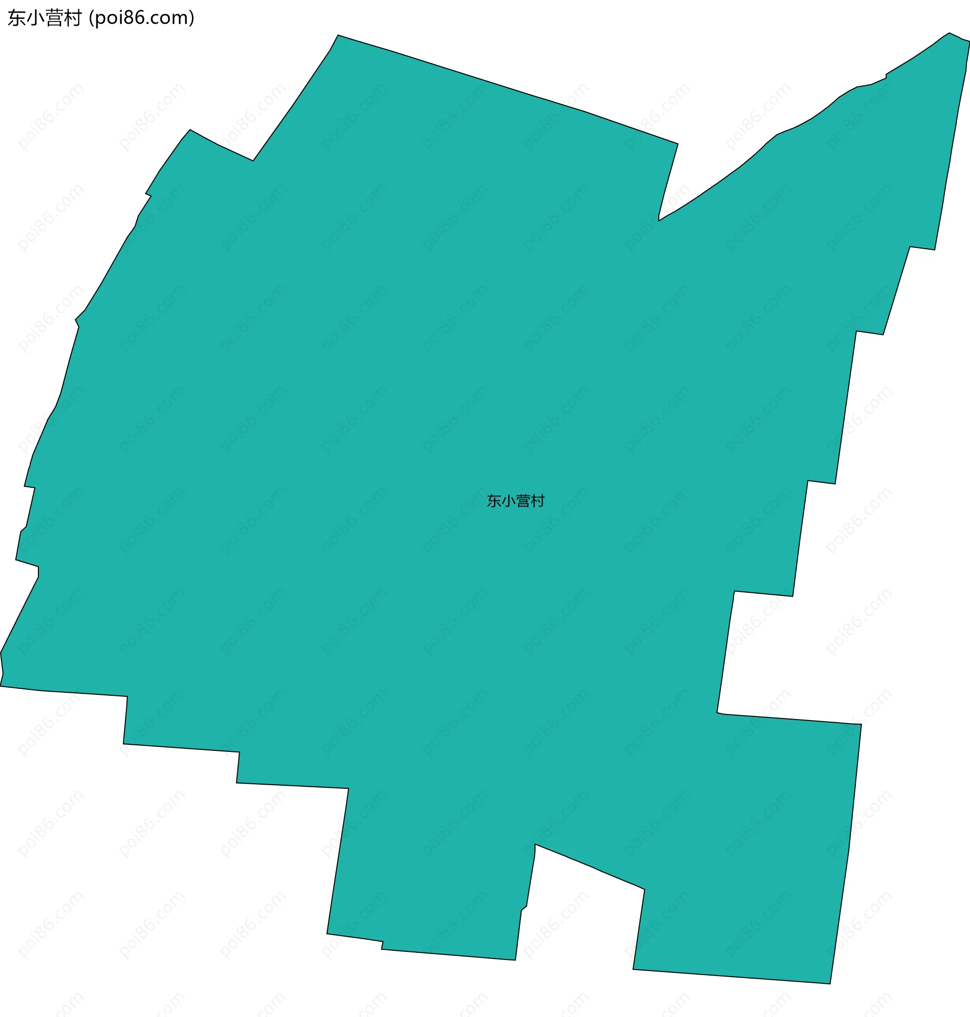 东小营村边界地图