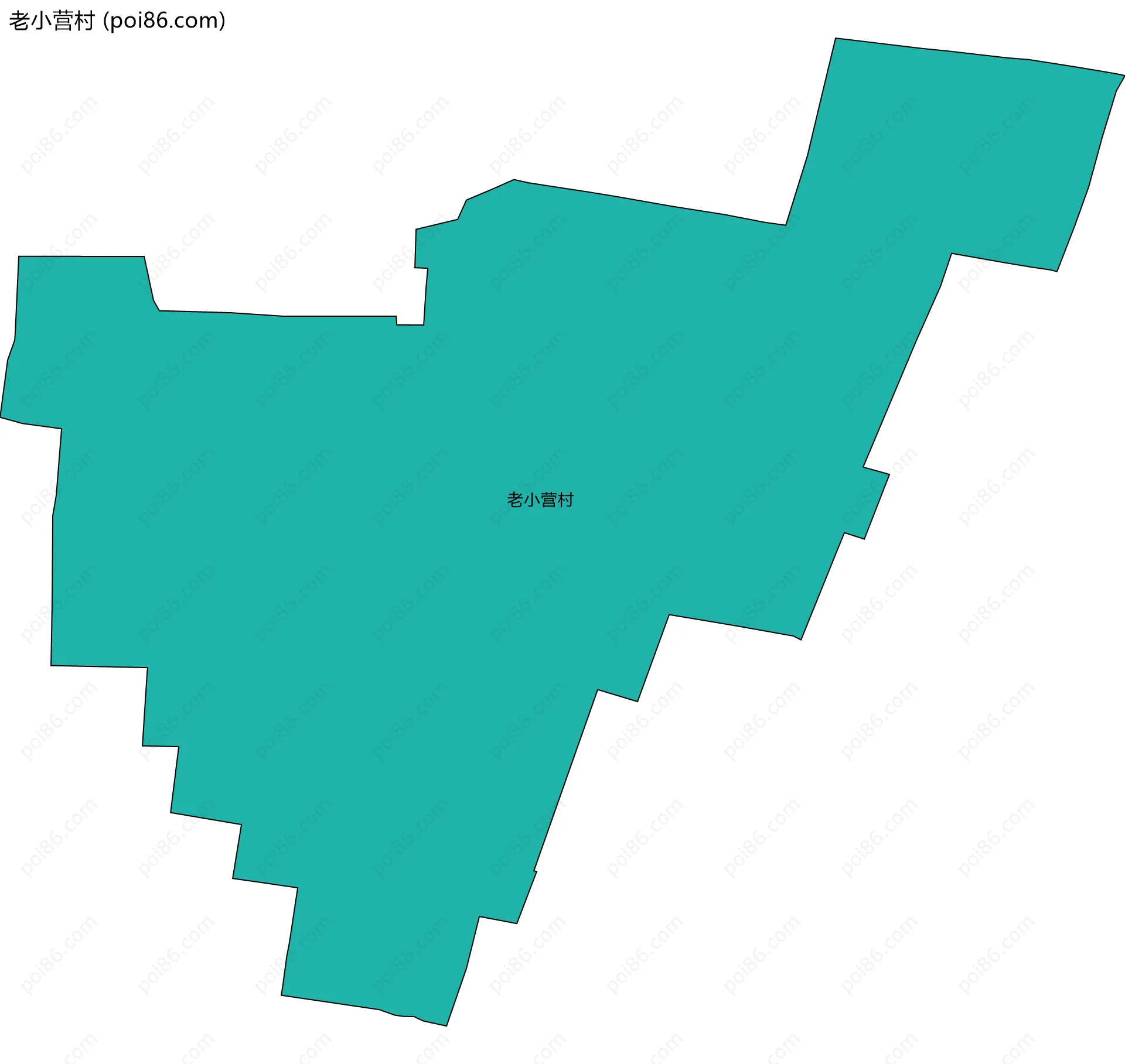老小营村边界地图