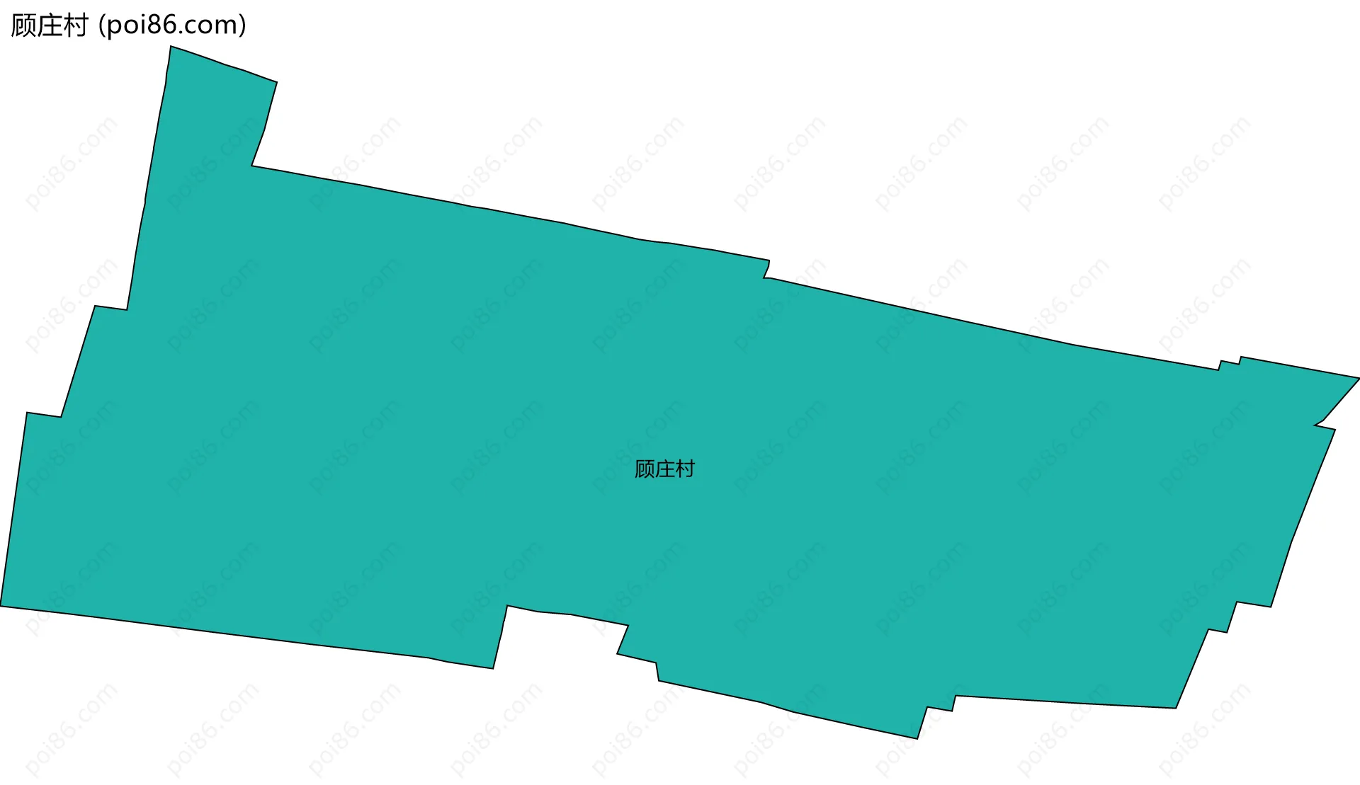 顾庄村边界地图