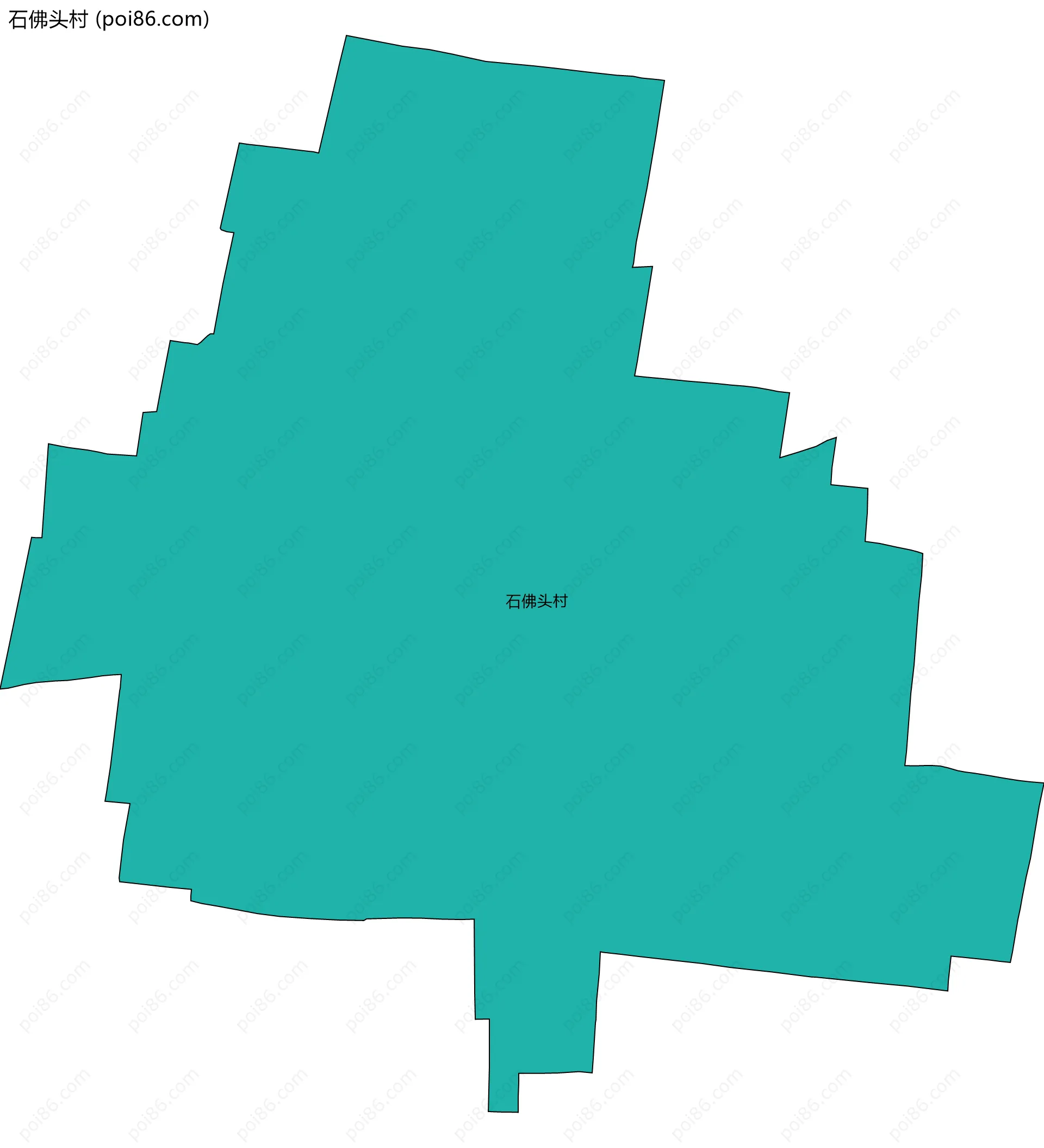 石佛头村边界地图