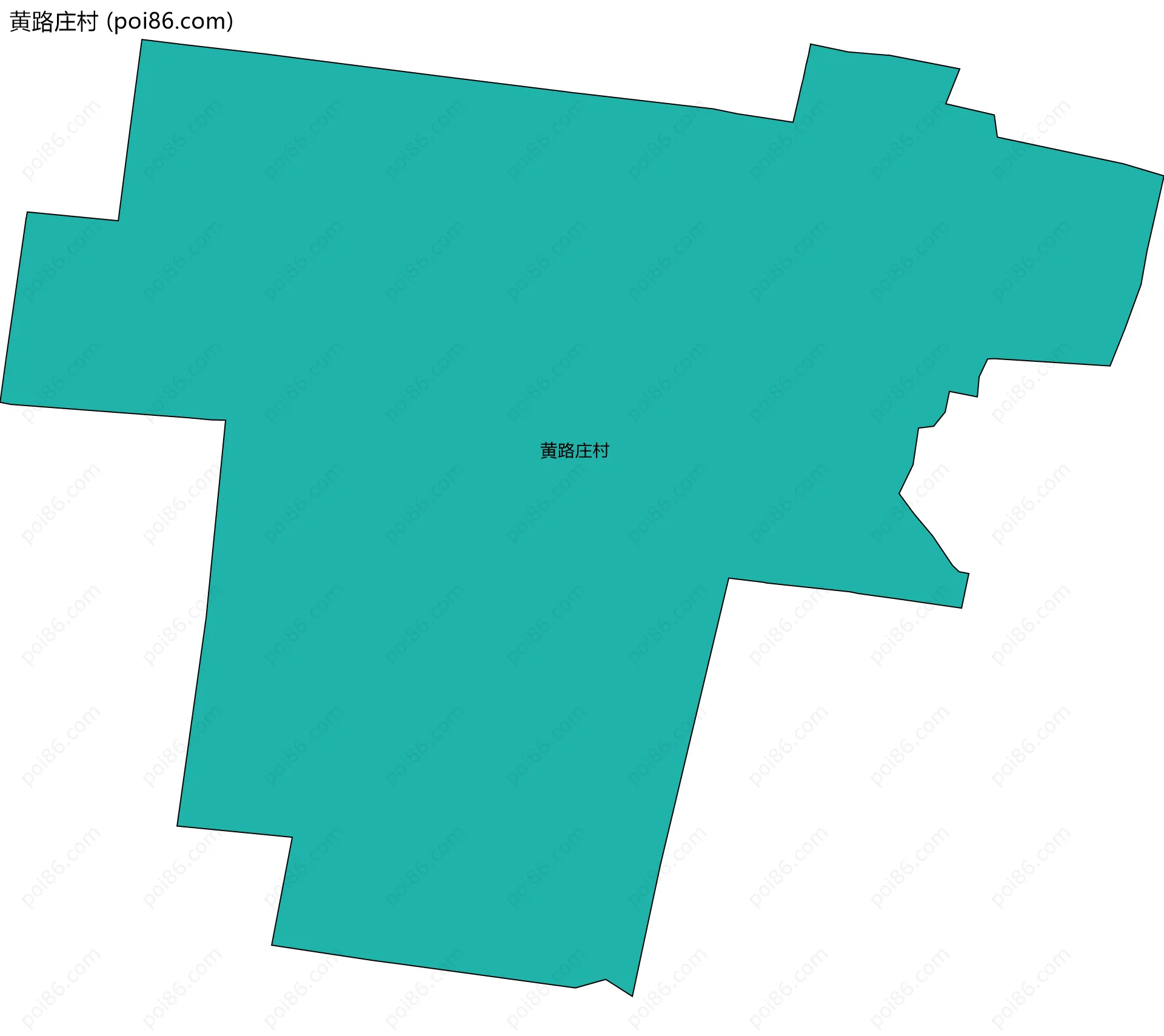 黄路庄村边界地图