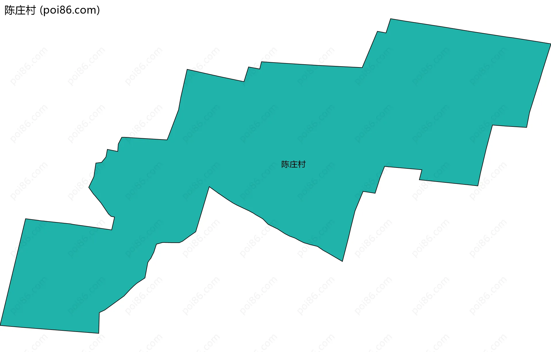 陈庄村边界地图